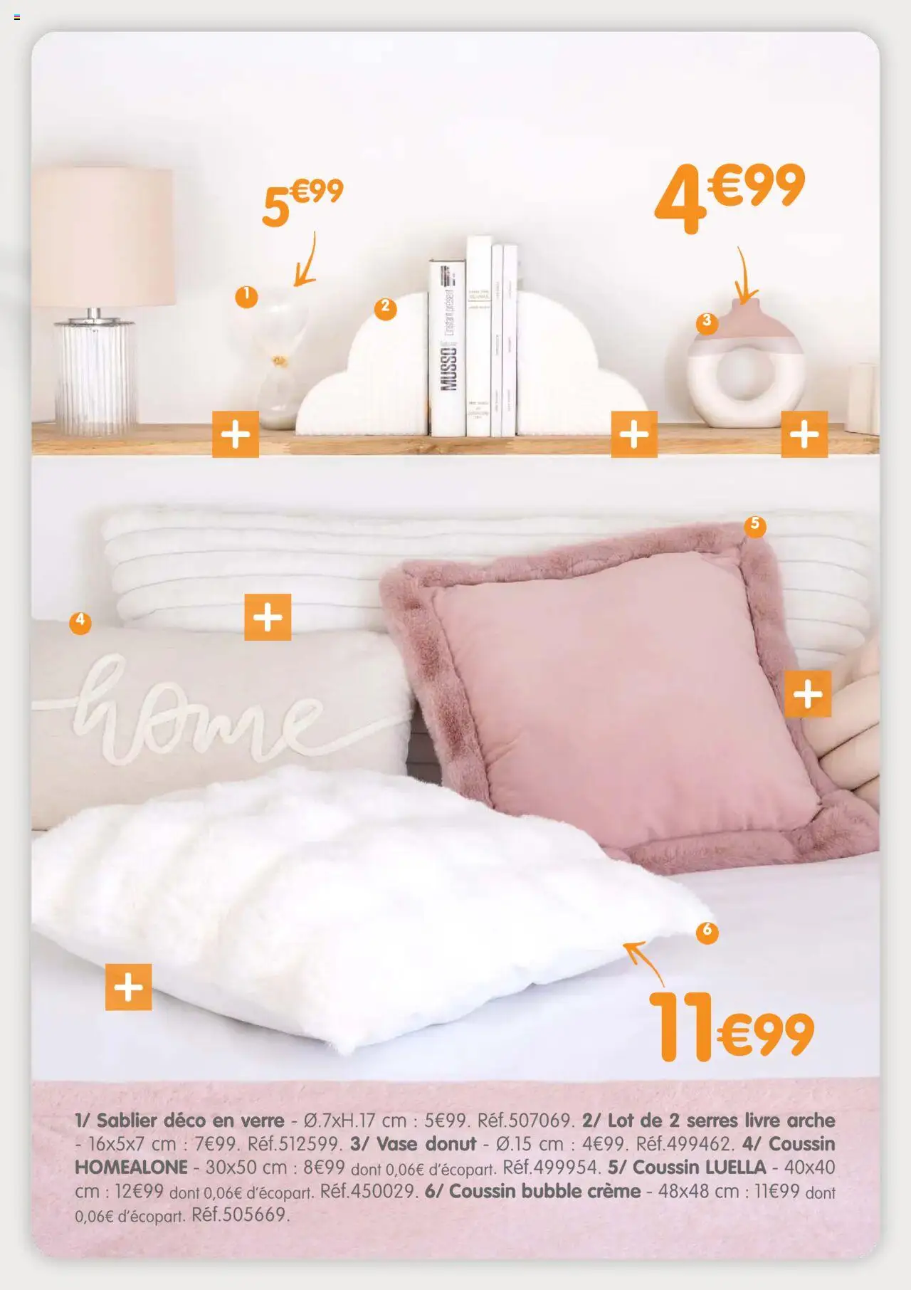 {H1} | Page: 11 | Produits: Donut, Vase, Livre, Crème