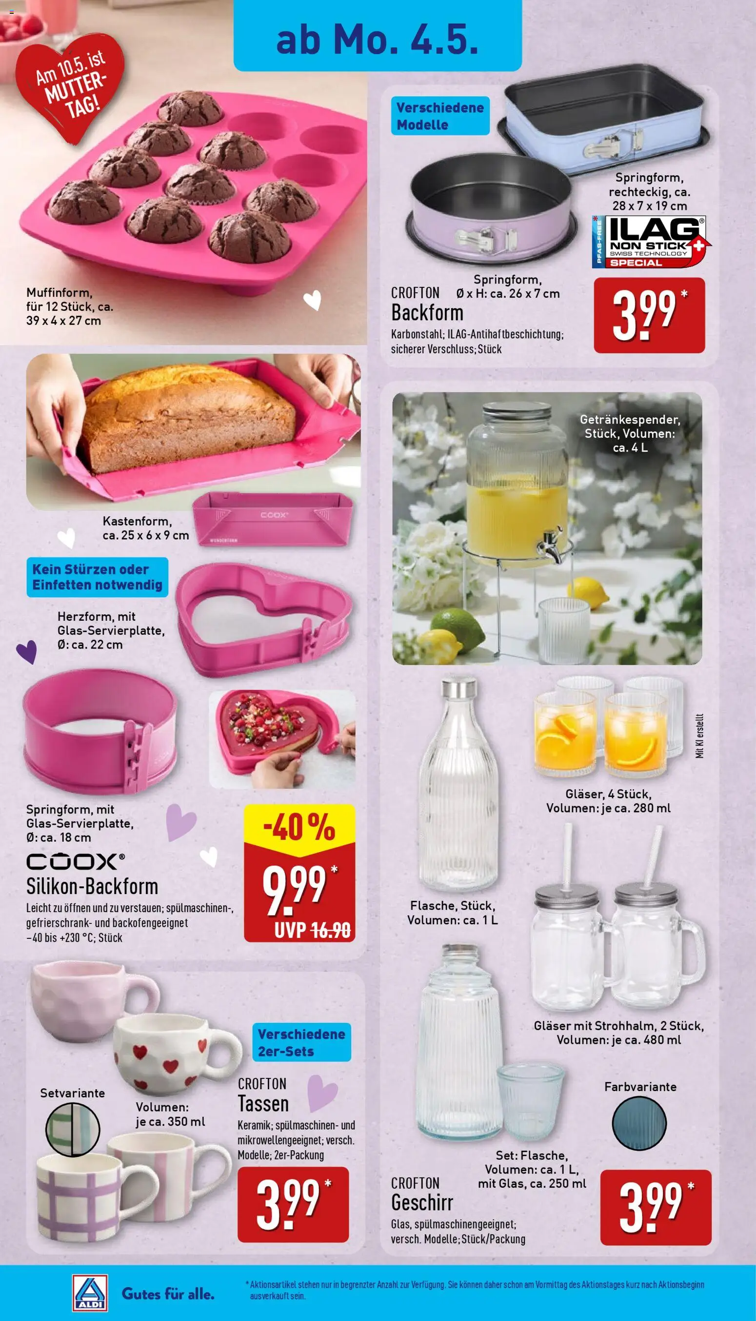 Aldi Ausblick – gültig ab 04.05.2026 | Seite: 5 | Produkte: Gefrierschrank