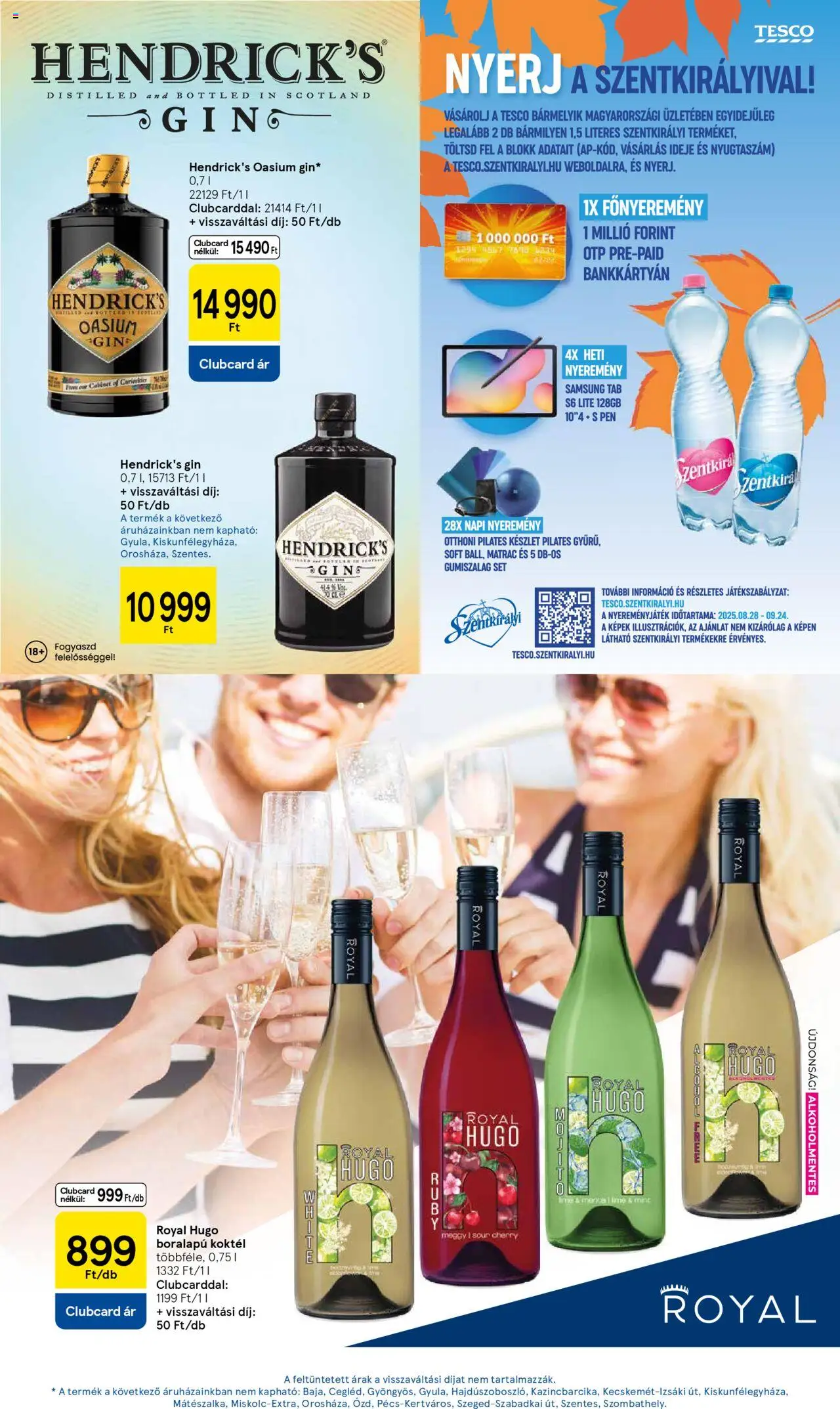 Tesco akciós ujság - amely érvényes a következő dátumtól: 11.09.2025 | Oldal: 25 | Termékek: Lime, Meggy, Samsung, Gin