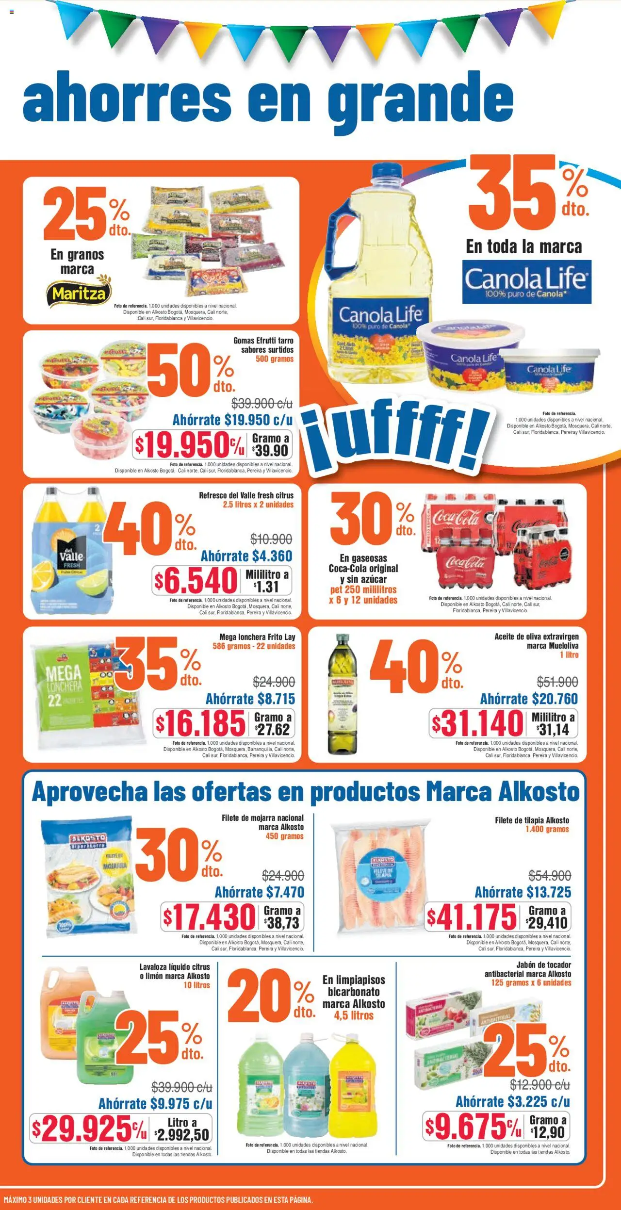 Alkosto folleto │ válido desde el 16.08.2025 | Página: 11 | Productos: Jabón, Aceite, Aceite de oliva, Filete