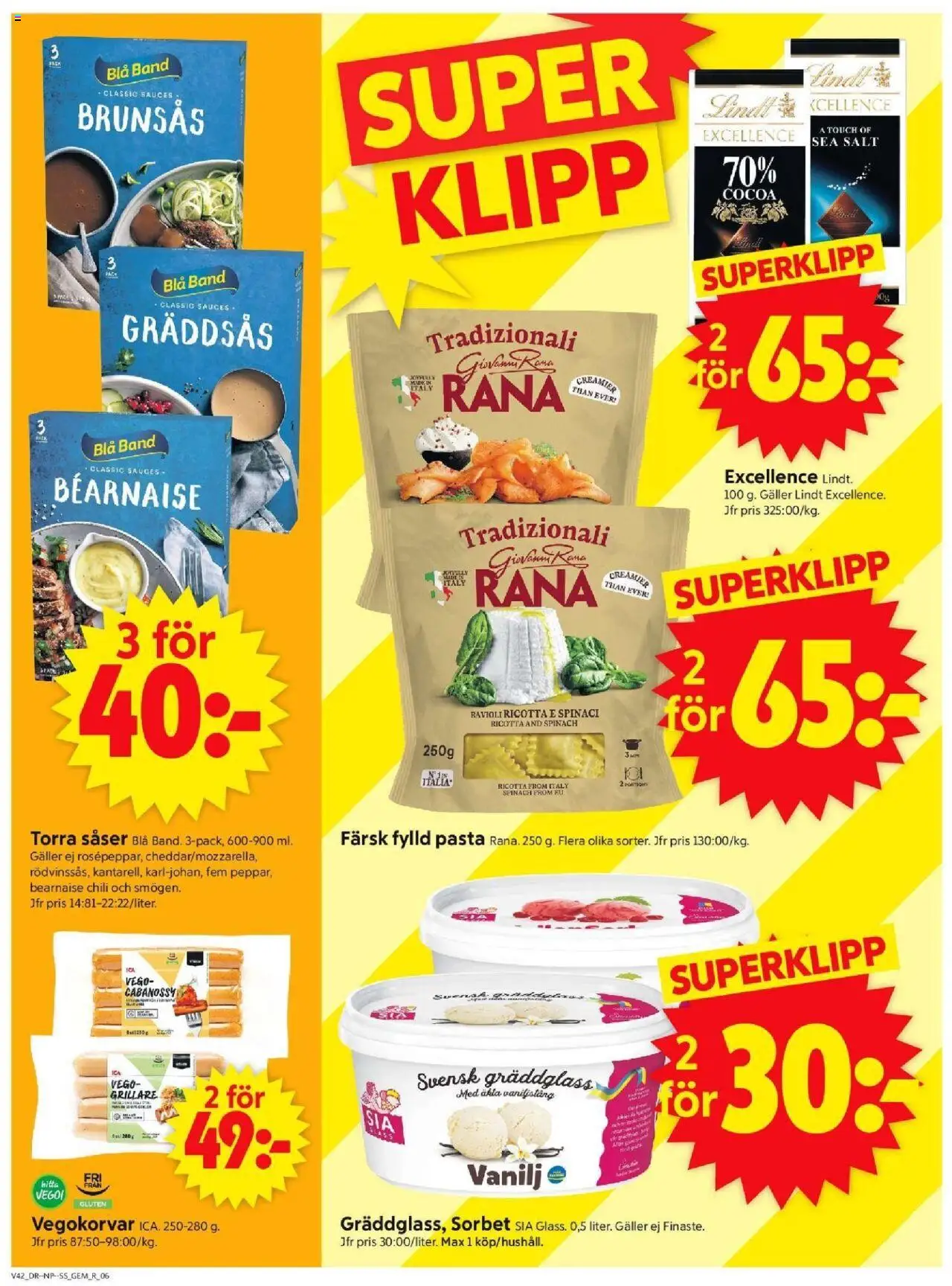 ICA Supermarket reklamblad aktuell från 13.10.2025 | Sida: 8 | Produkter: Salt, Galler, Chili, Pasta