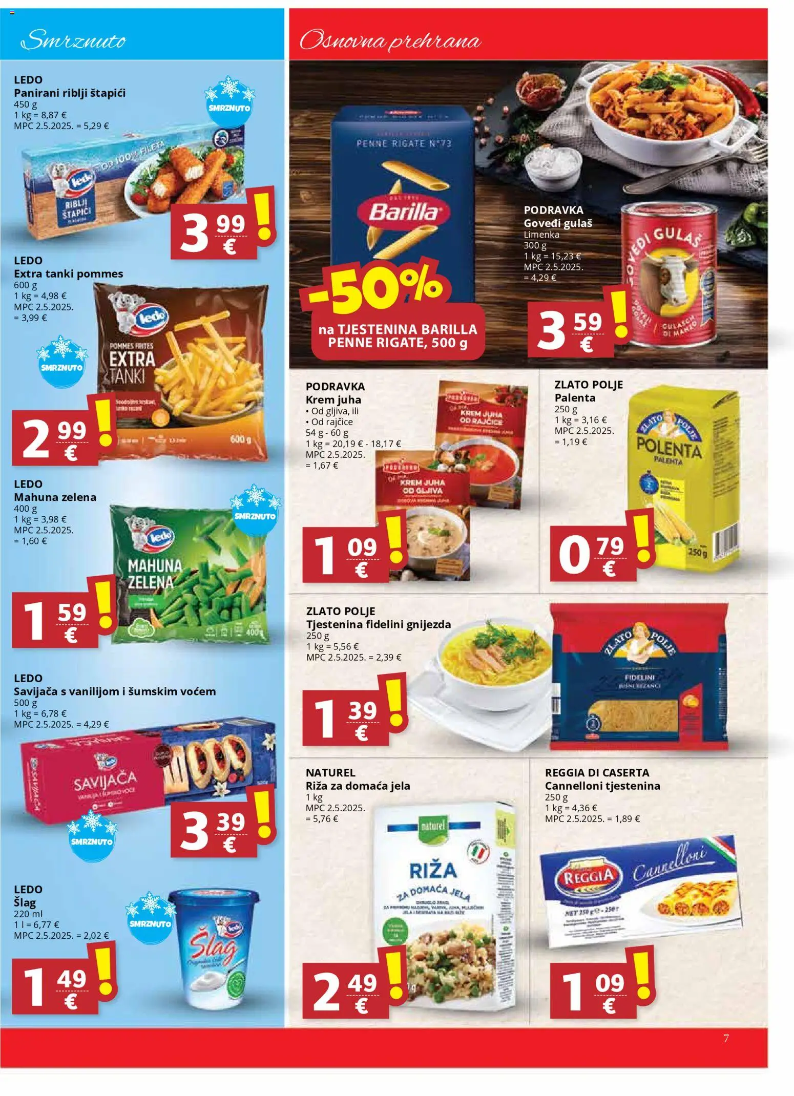 Ribola katalog | vrijedi od 21.01.2026 | Stranica: 7 | Proizvodi: Riblji štapići, Pommes frites, Rajčice, Riža