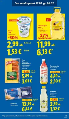  | Страница: 57 | Продукти: Лимон, Наденица, Лимонада, Кашкавал