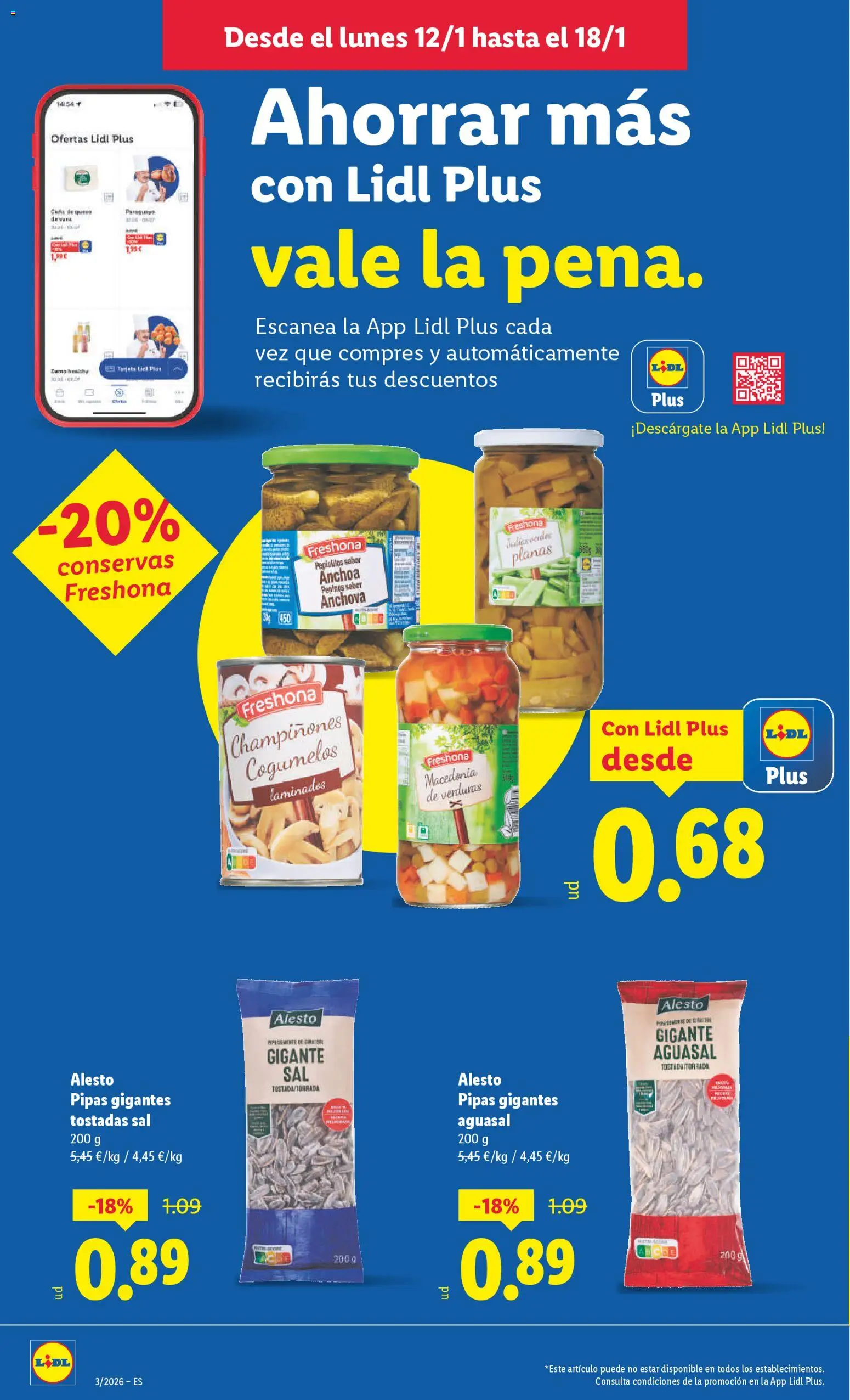 Lidl folleto │ válido desde el 12.01.2026 | Página: 16 | Productos: Queso, Ροζ πιπέρι, Pepinos, Cuna