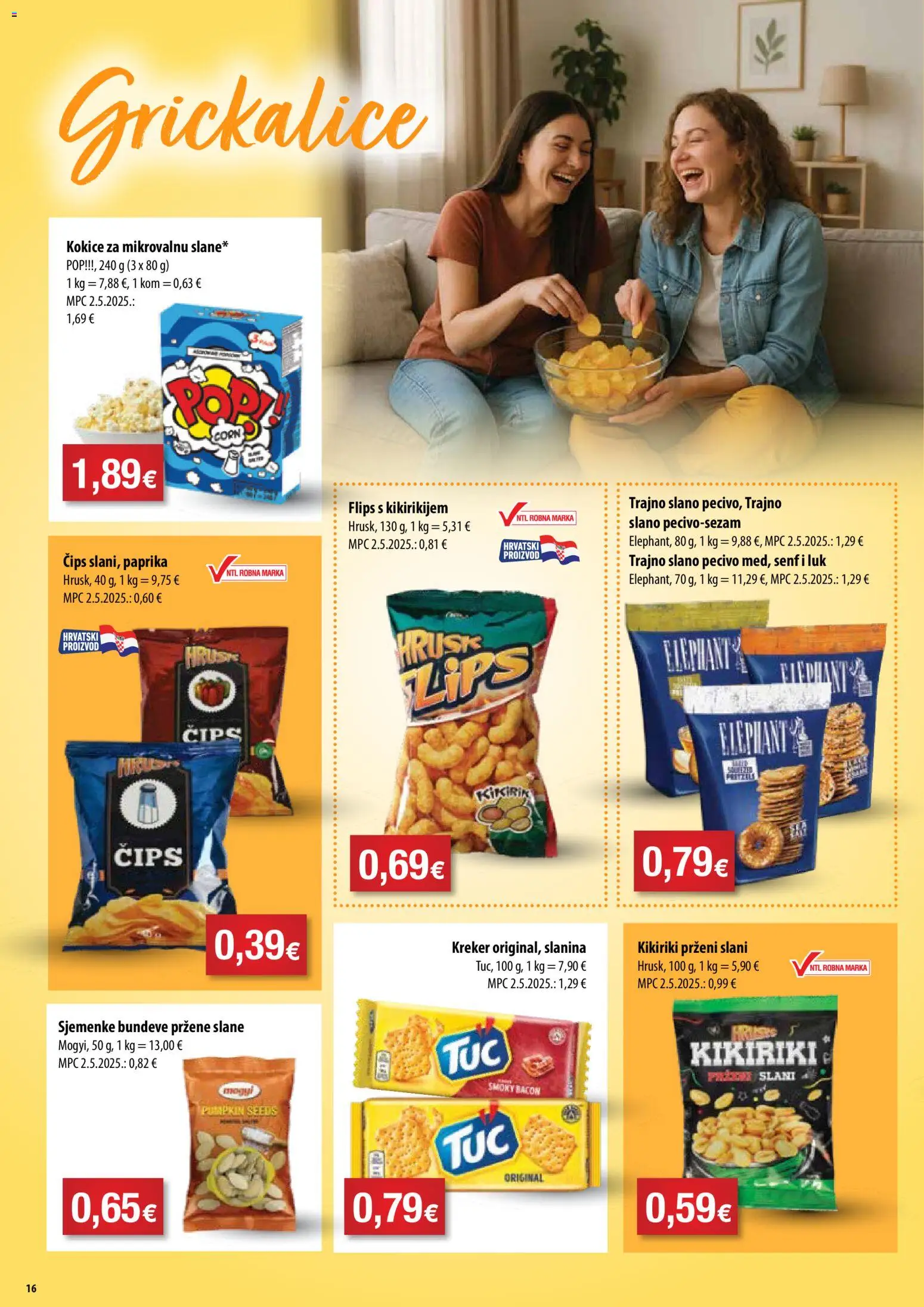 Bakmaz katalog | vrijedi od 10.12.2025 | Stranica: 16 | Proizvodi: Flips, Slanina, Senf, Sjemenke