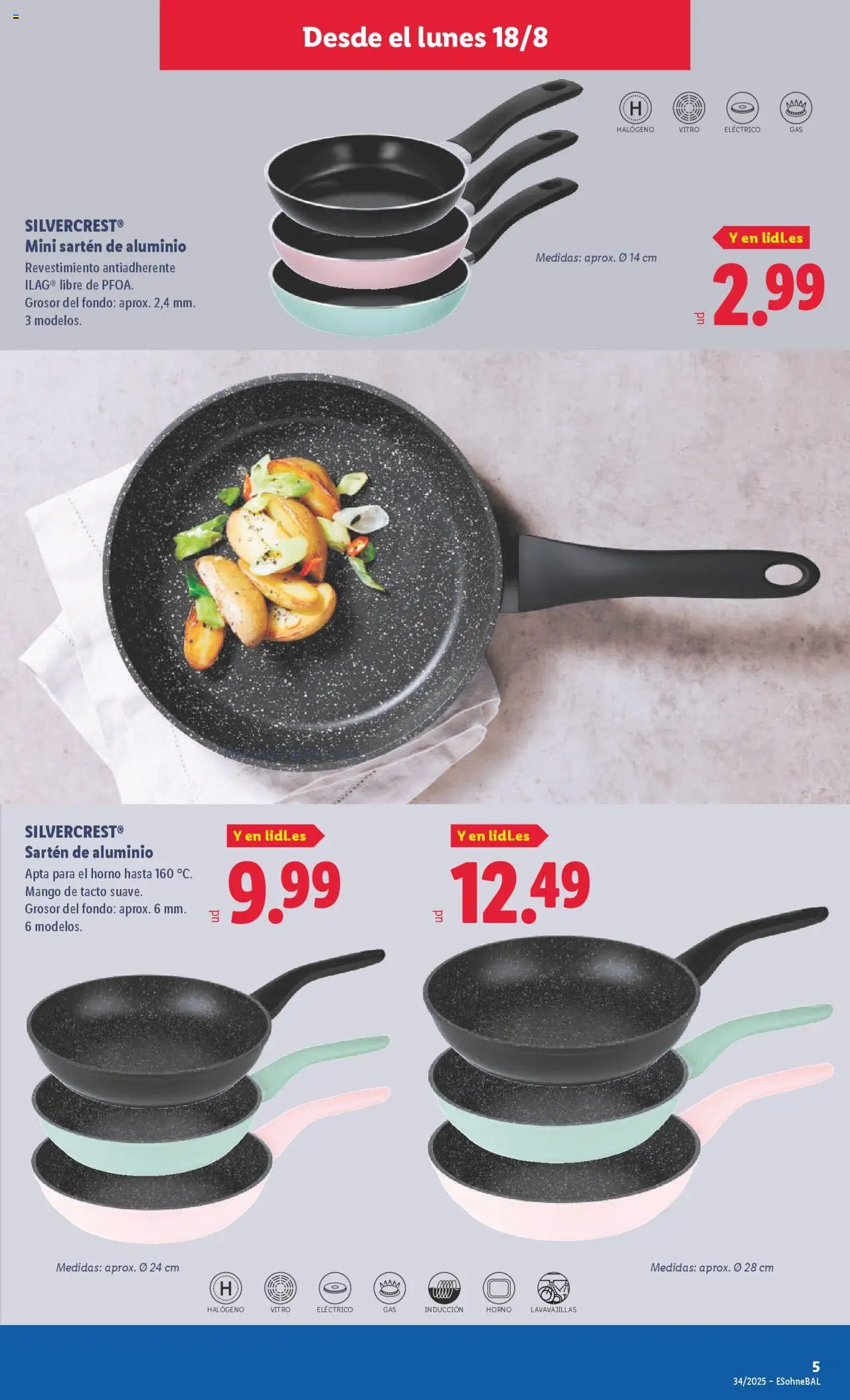 Lidl catálogo de bazar VAL │ válido desde el 18.08.2025 | Página: 5 | Productos: El horno, Pan, Lavavajillas, Ρούτερ