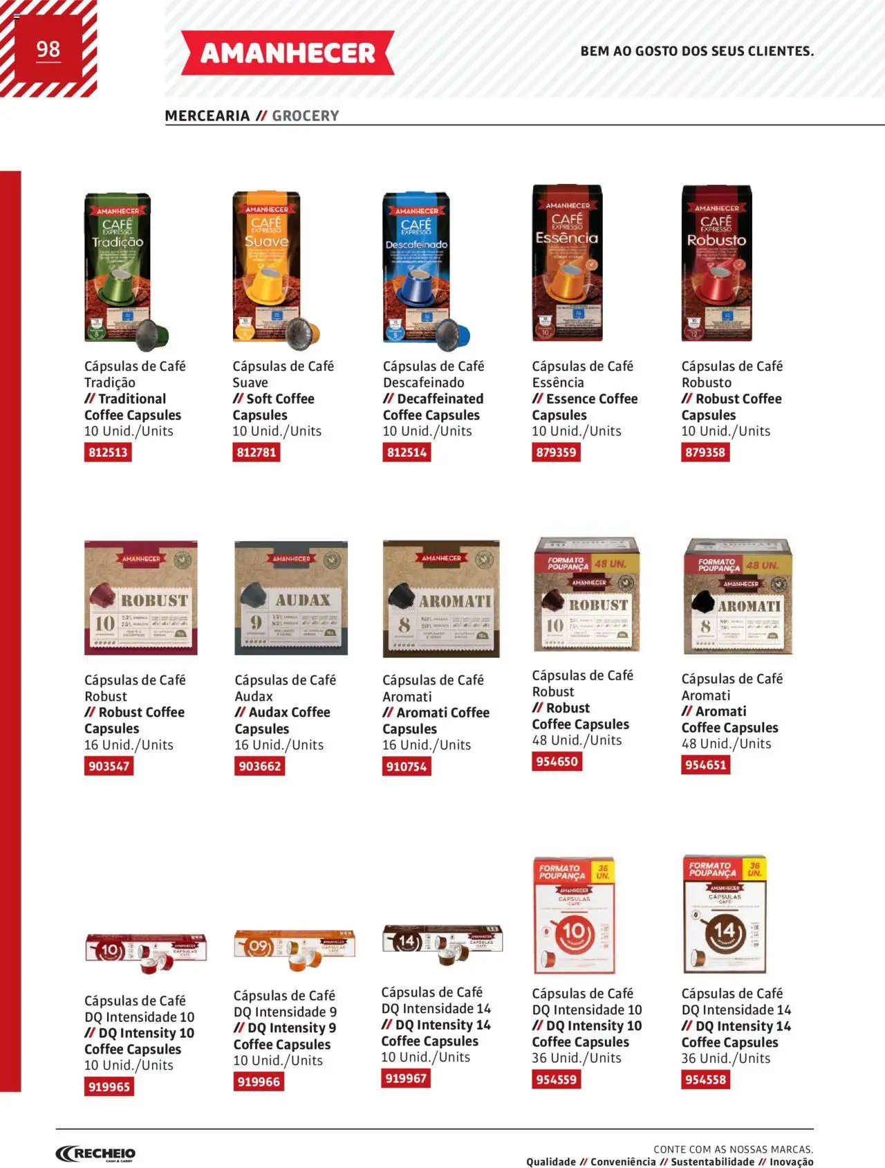 Recheio AS NOSSAS MARCAS │ válido de 19.12.2023 | Página: 98 | Produtos: Café