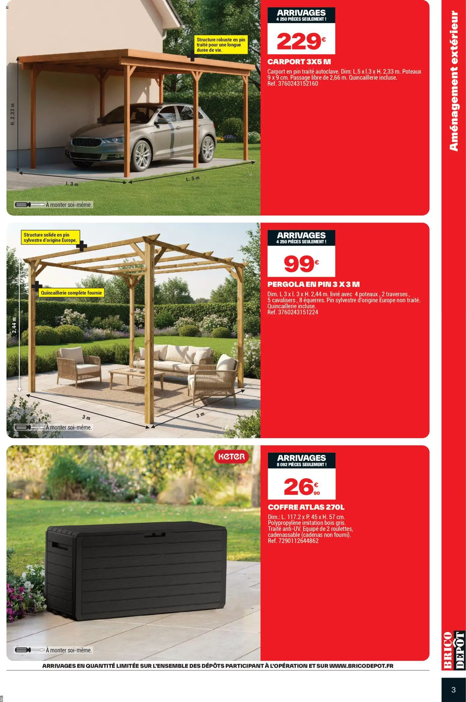 {H1} | Page: 3 | Produits: Pergola, Livre