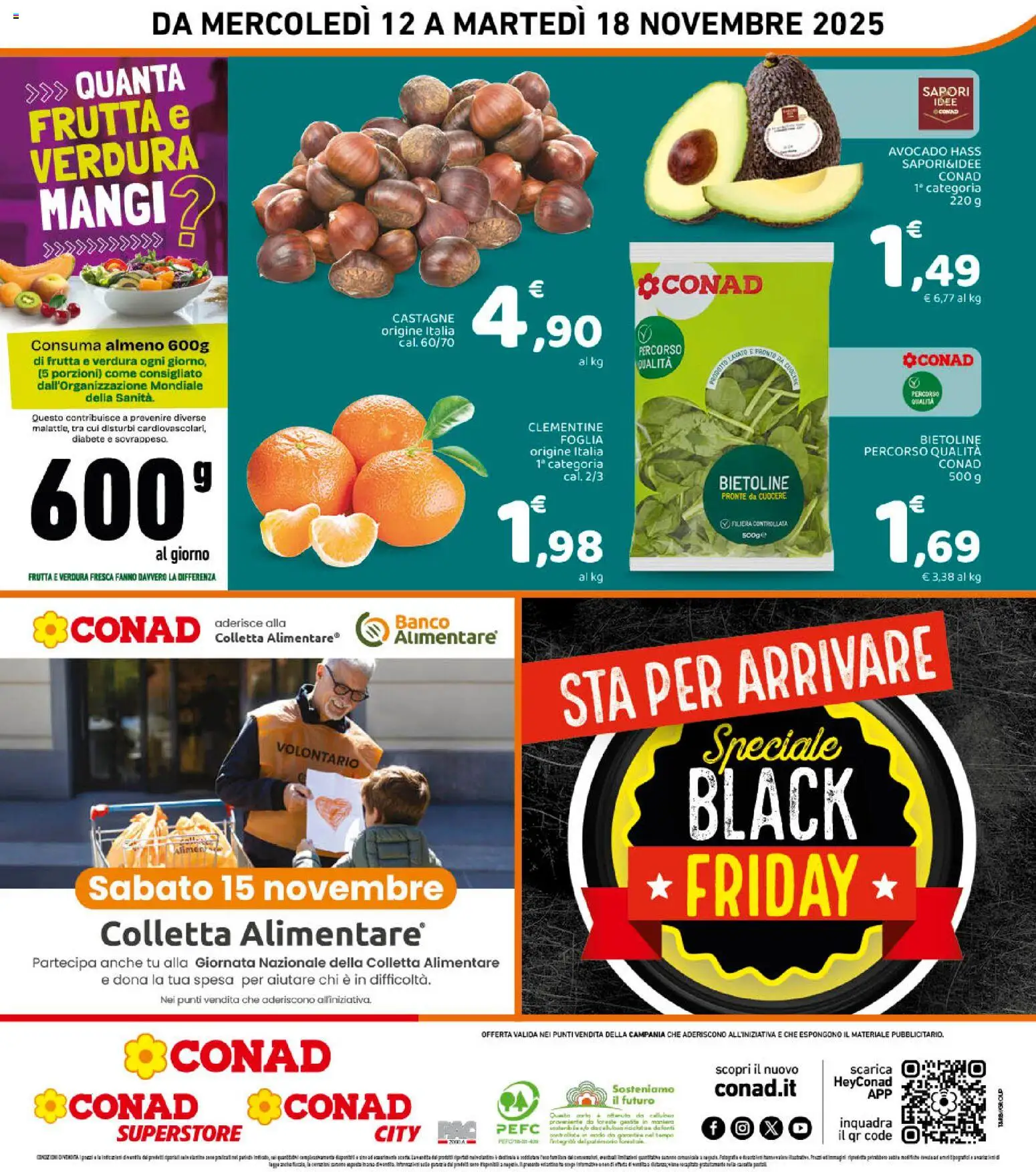 Volantino Conad del 12.11.2025 | Pagina: 8 | Prodotti: Avocado, Frutta