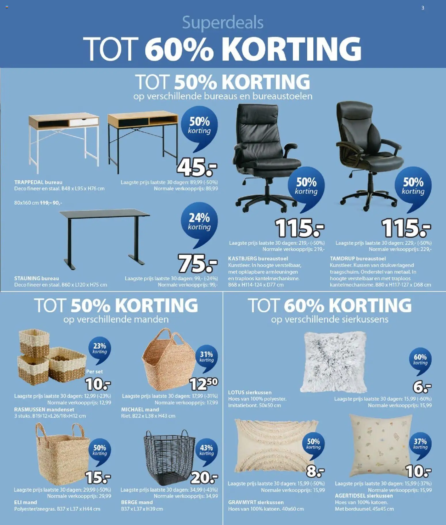 {H1} | Pagina: 3 | Producten: Kussen, Bureau, Manden, Mand