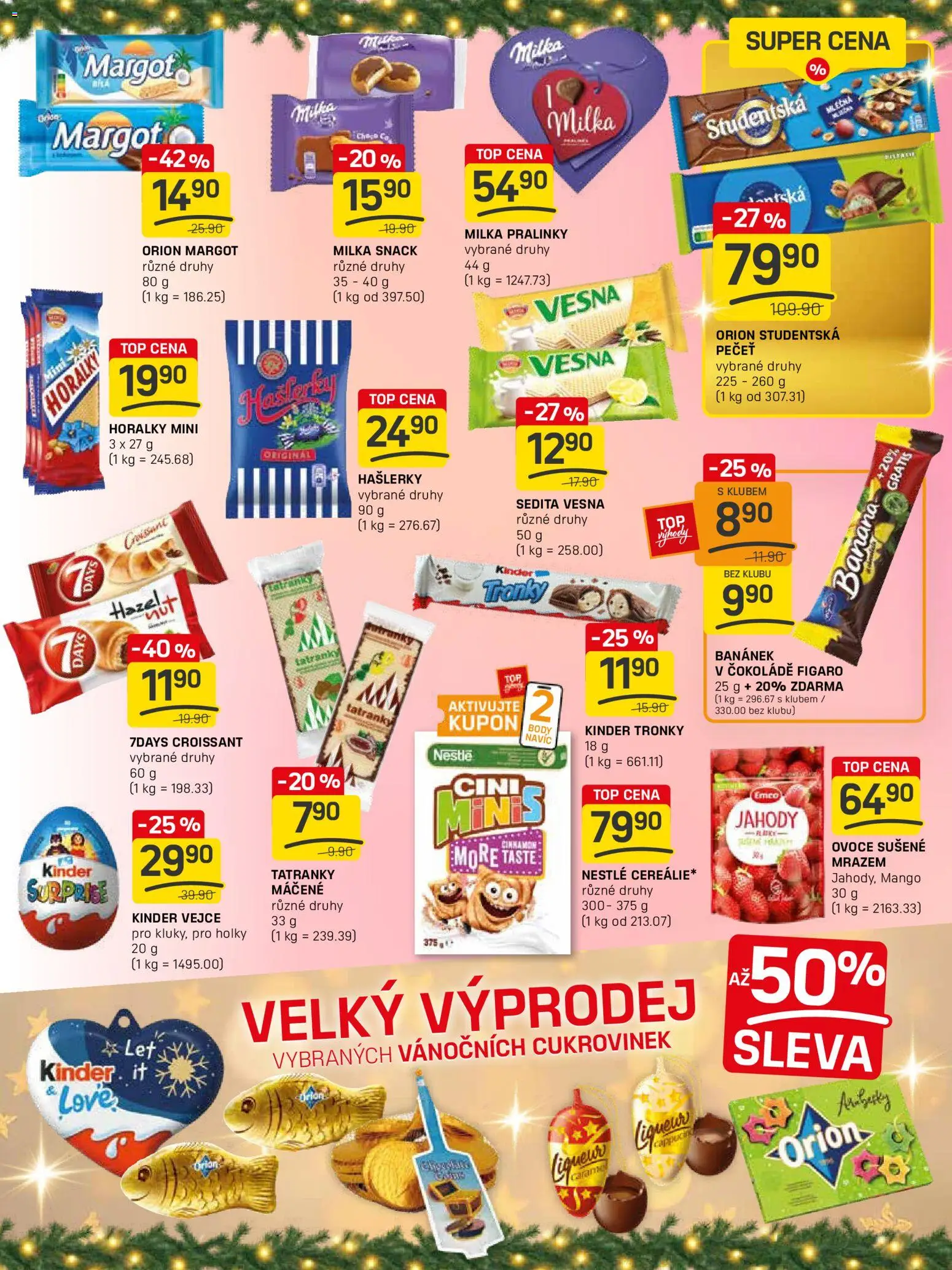 Flop leták - FlopTop od 17.12.2025 | Strana: 9 | Produkty: Milka, Jahody, Studentská pečeť, Body