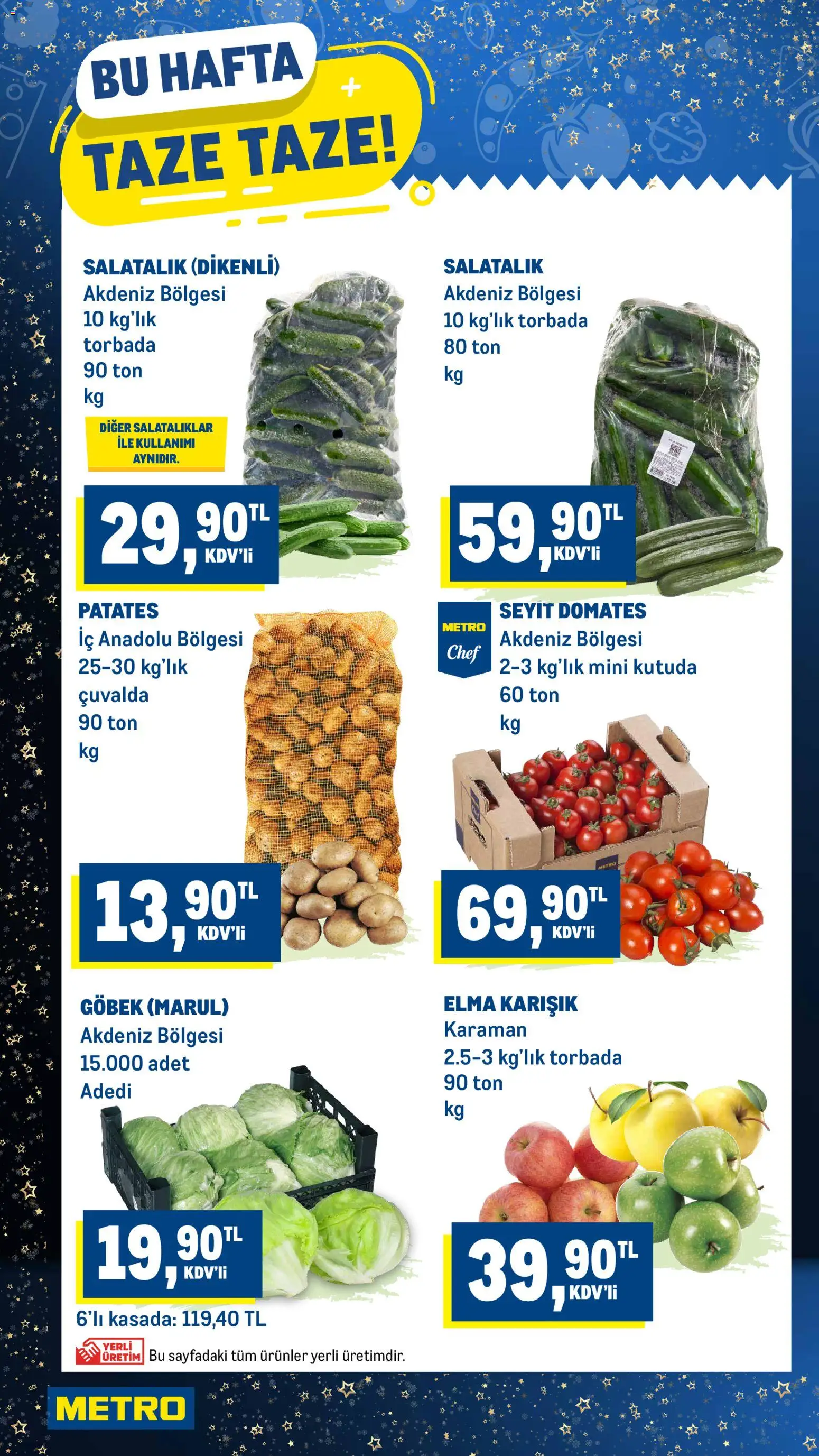Metro Katalog - 24.12.2025 tarihinden itibaren geçerlidir | Sayfa: 2 | Ürünler: Elma, Domates, Patates, Marul
