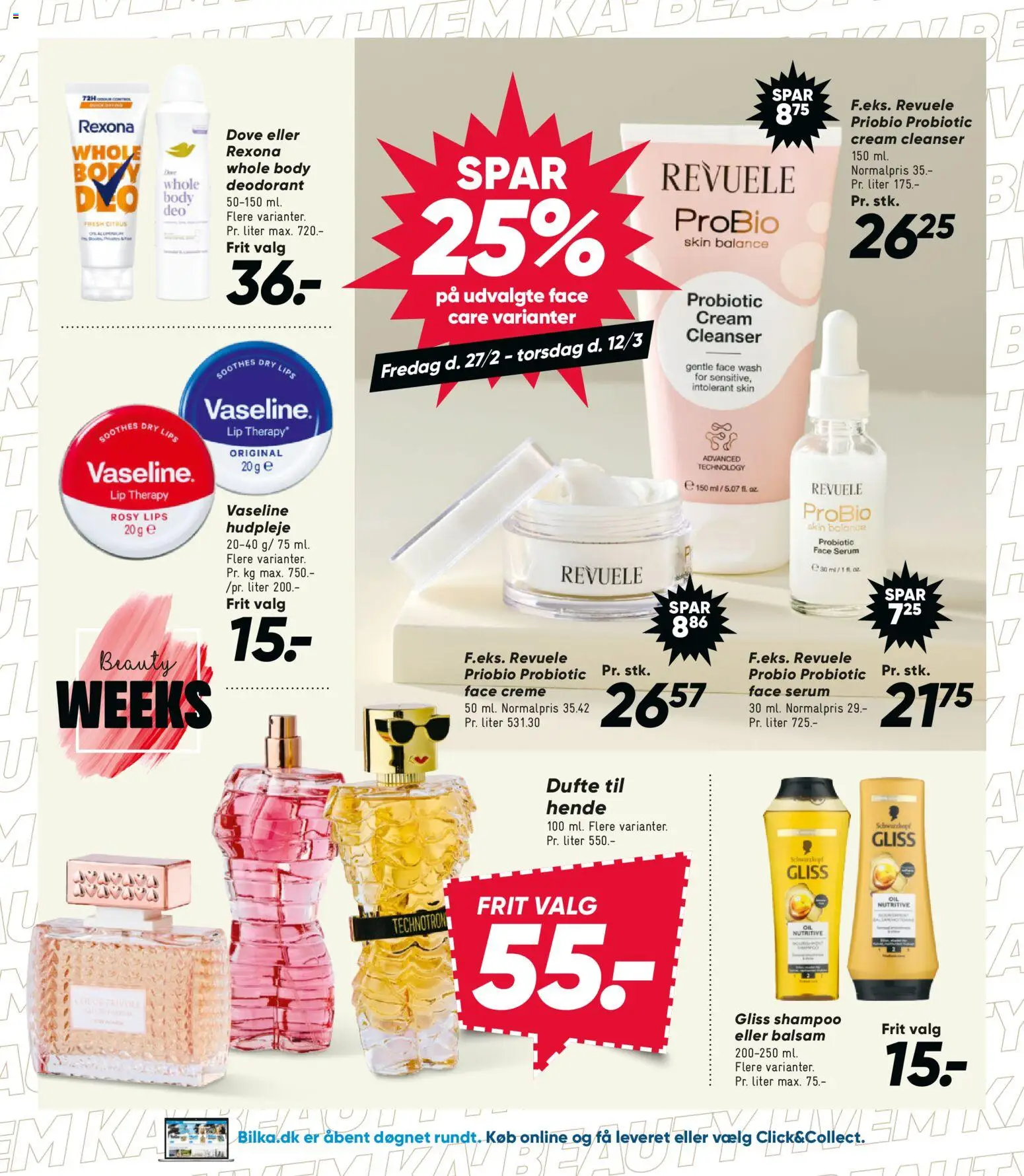 Bilka tilbudsavis – gyldig fra 27.02.2026 | Side: 16 | Produkter: Shampoo, Balsam, Creme, Deodorant