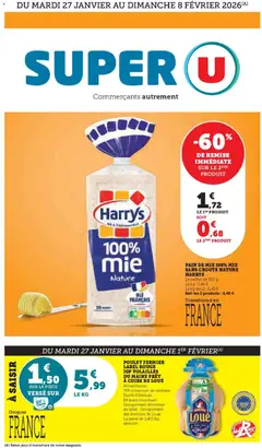 Super U - Prévisualisation de Super U - Les prix bas de la semaine valide à partir de 27.01.2026