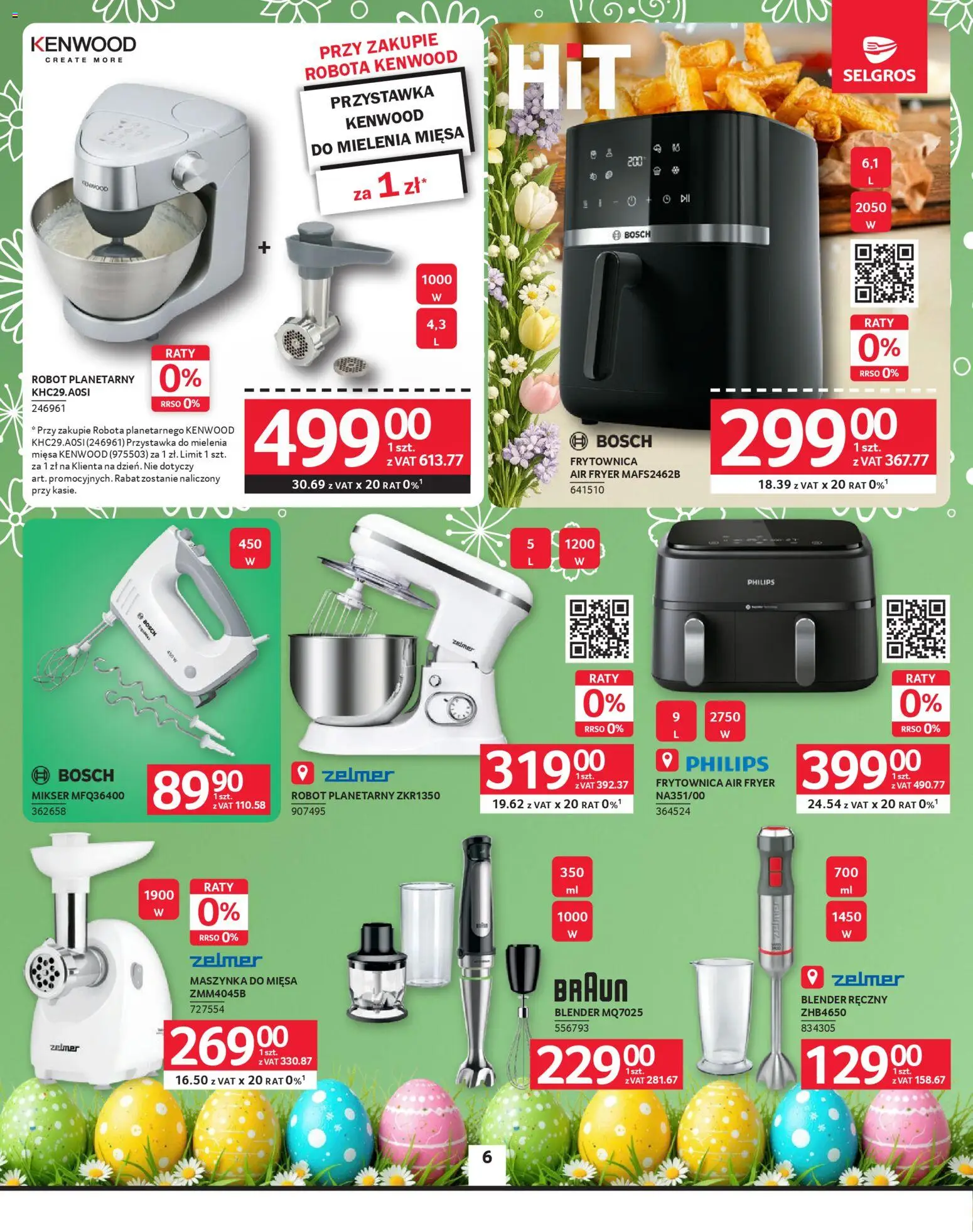 Selgros cash&carry gazetka - Oferta przemysłowa od 26.03.2026 | Strona: 8 | Produkty: Blender ręczny, Robot, Maszynka do mięsa, Blender