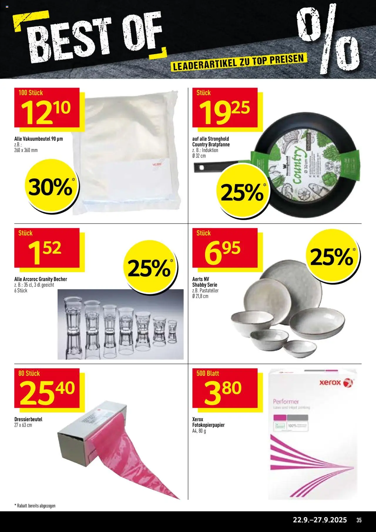 Prodega Aktionen – gültig ab 22.09.2025 | Seite: 35 | Produkte: Top