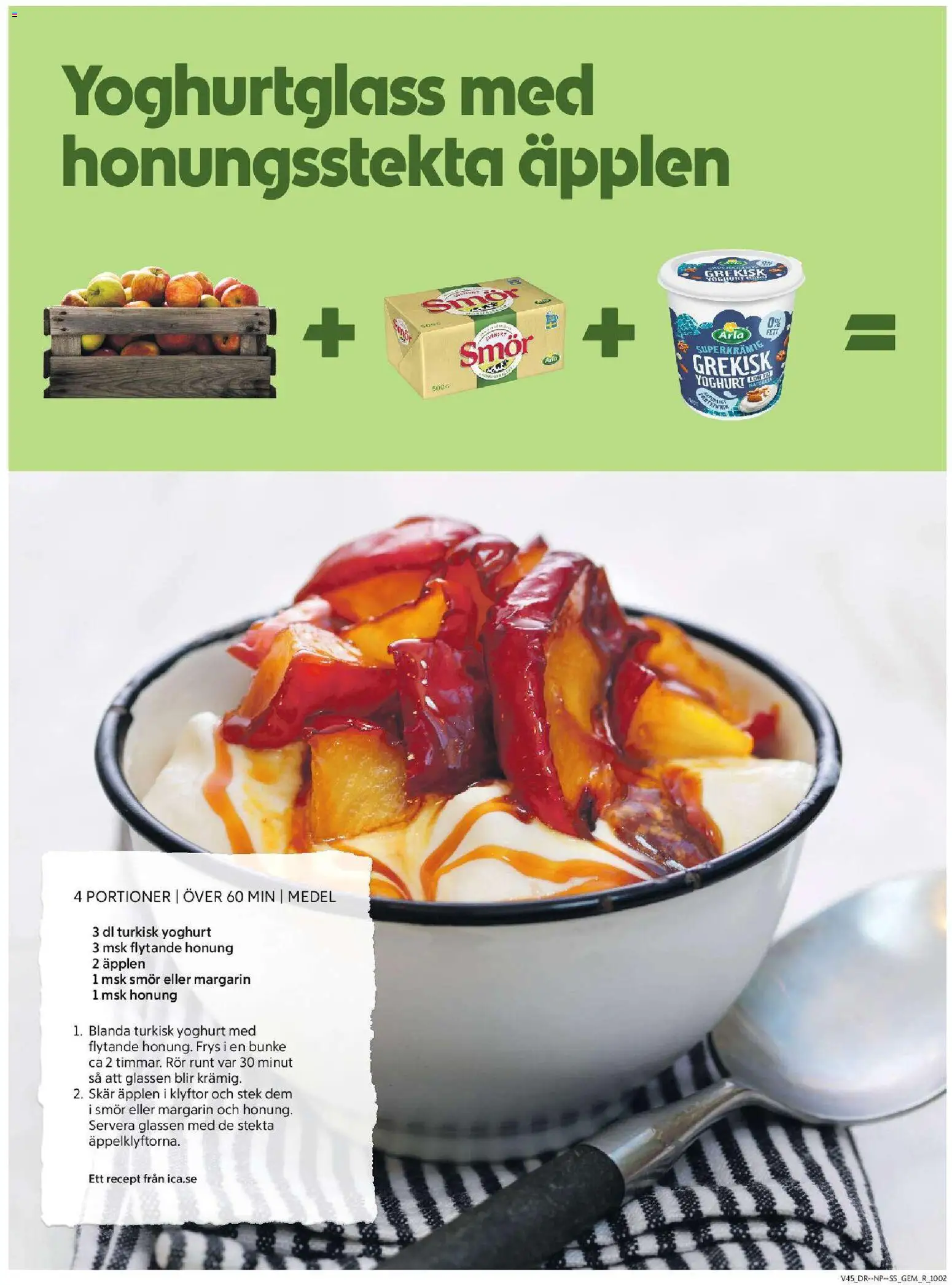ICA Supermarket reklamblad aktuell från 03.11.2025 | Sida: 7 | Produkter: Grekisk yoghurt, Smör, Yoghurt, Äpplen
