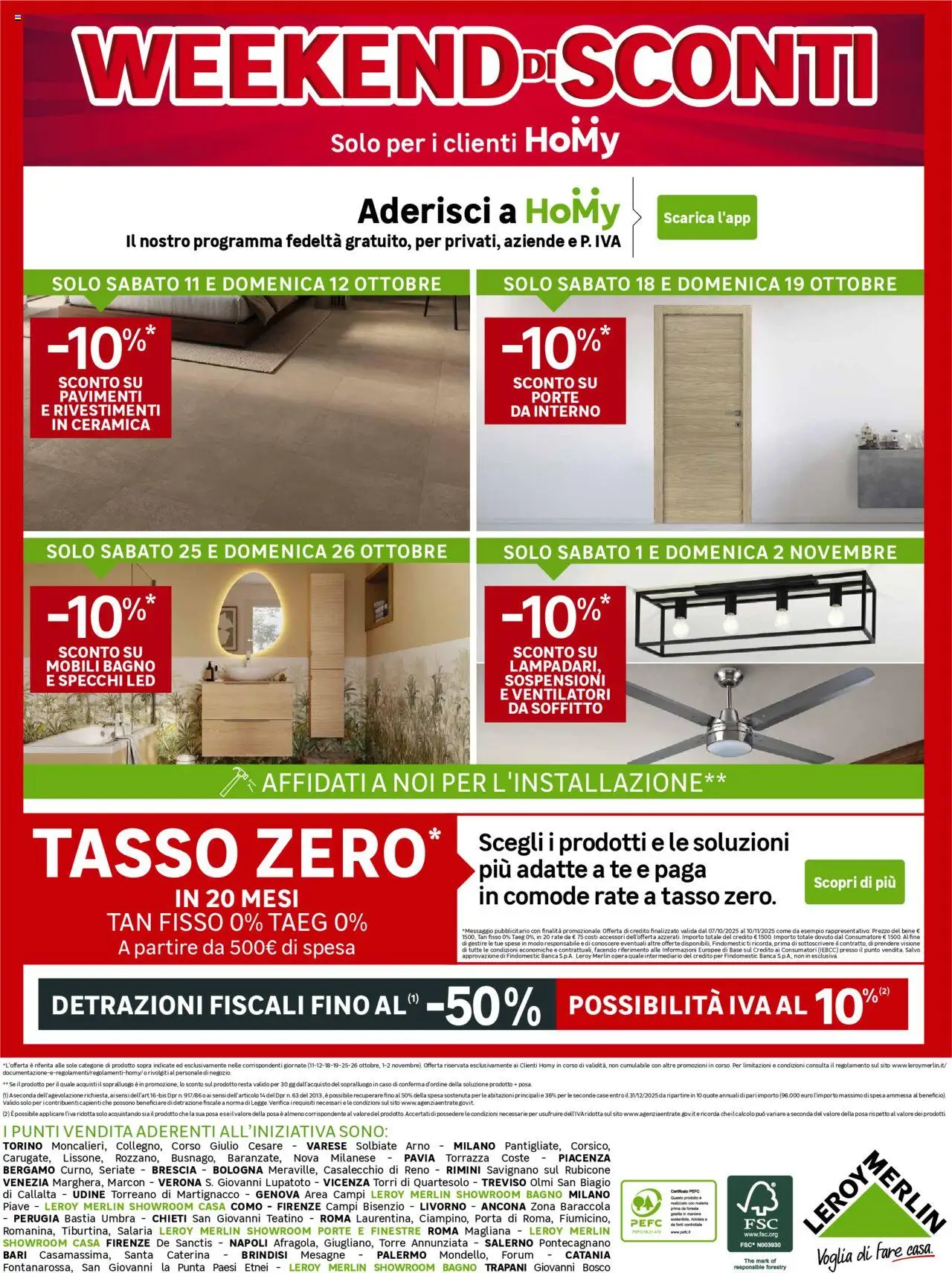Volantino Leroy Merlin del 07.10.2025 | Pagina: 20 | Prodotti: Tè, Mobili bagno, The, Bagno