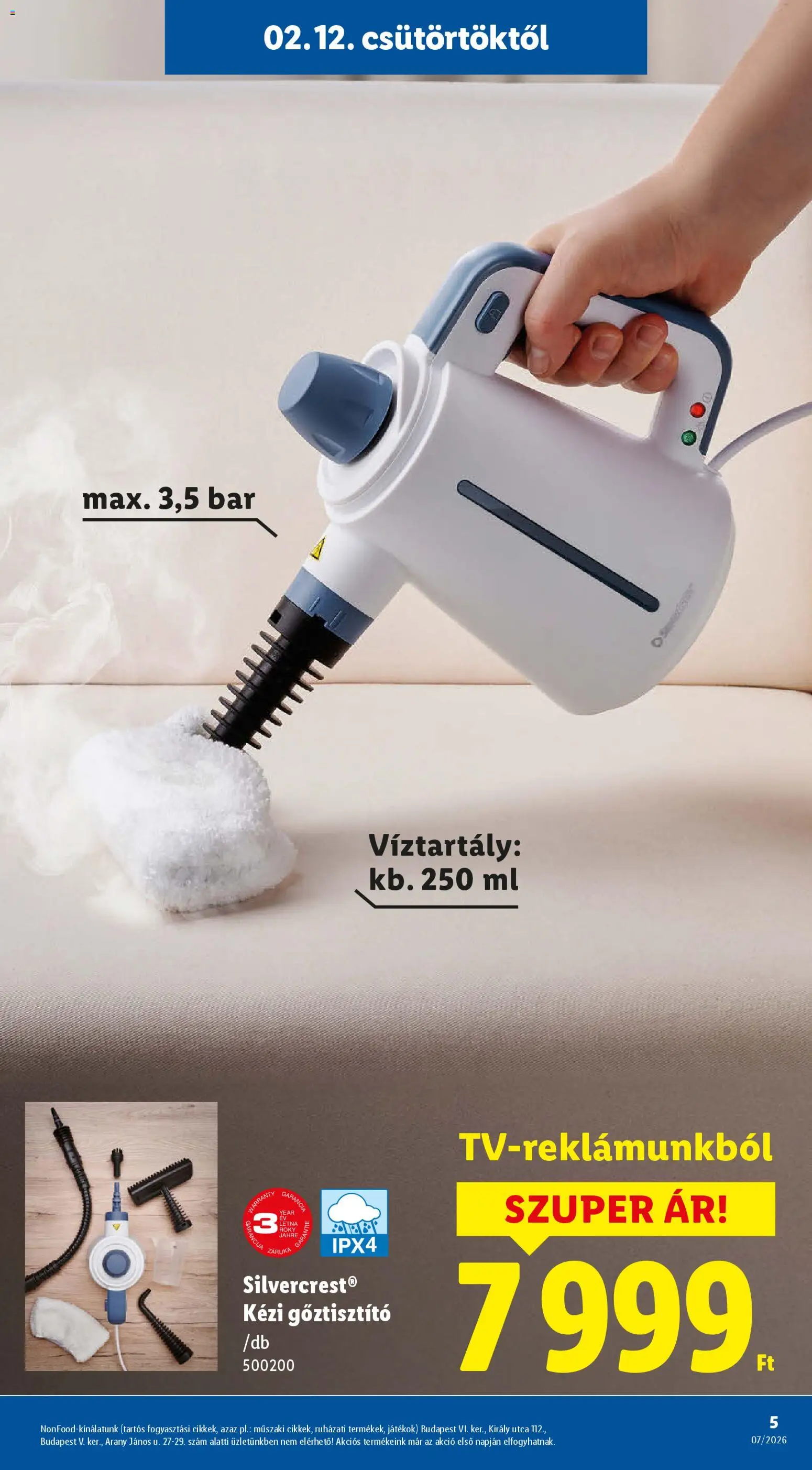 Lidl akciós ujság - amely érvényes a következő dátumtól: 12.02.2026 | Oldal: 5