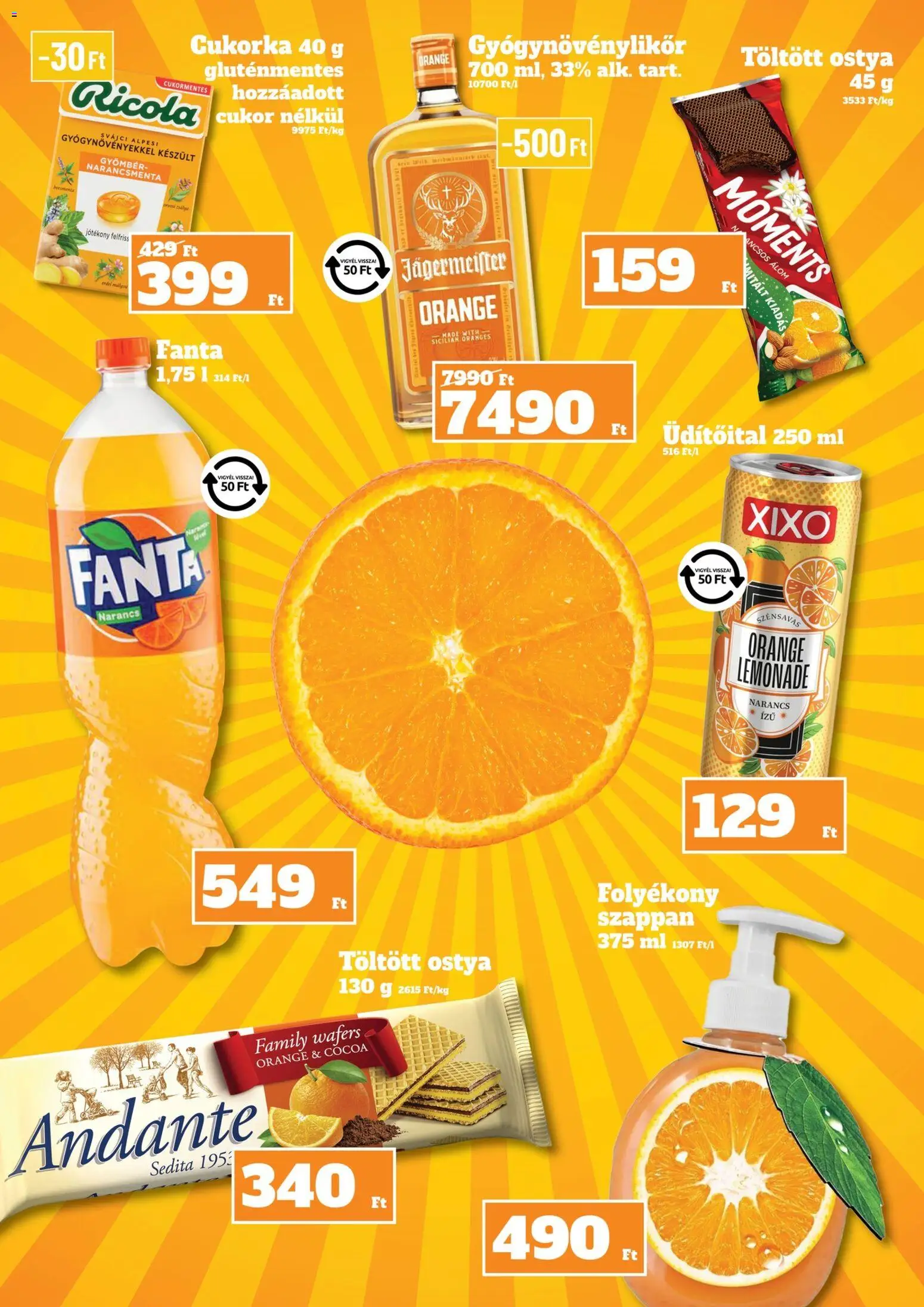 Family Diszkont akciós ujság - amely érvényes a következő dátumtól: 24.10.2025 | Oldal: 13 | Termékek: Jägermeister, Fanta, Gyömbér, Cukorka