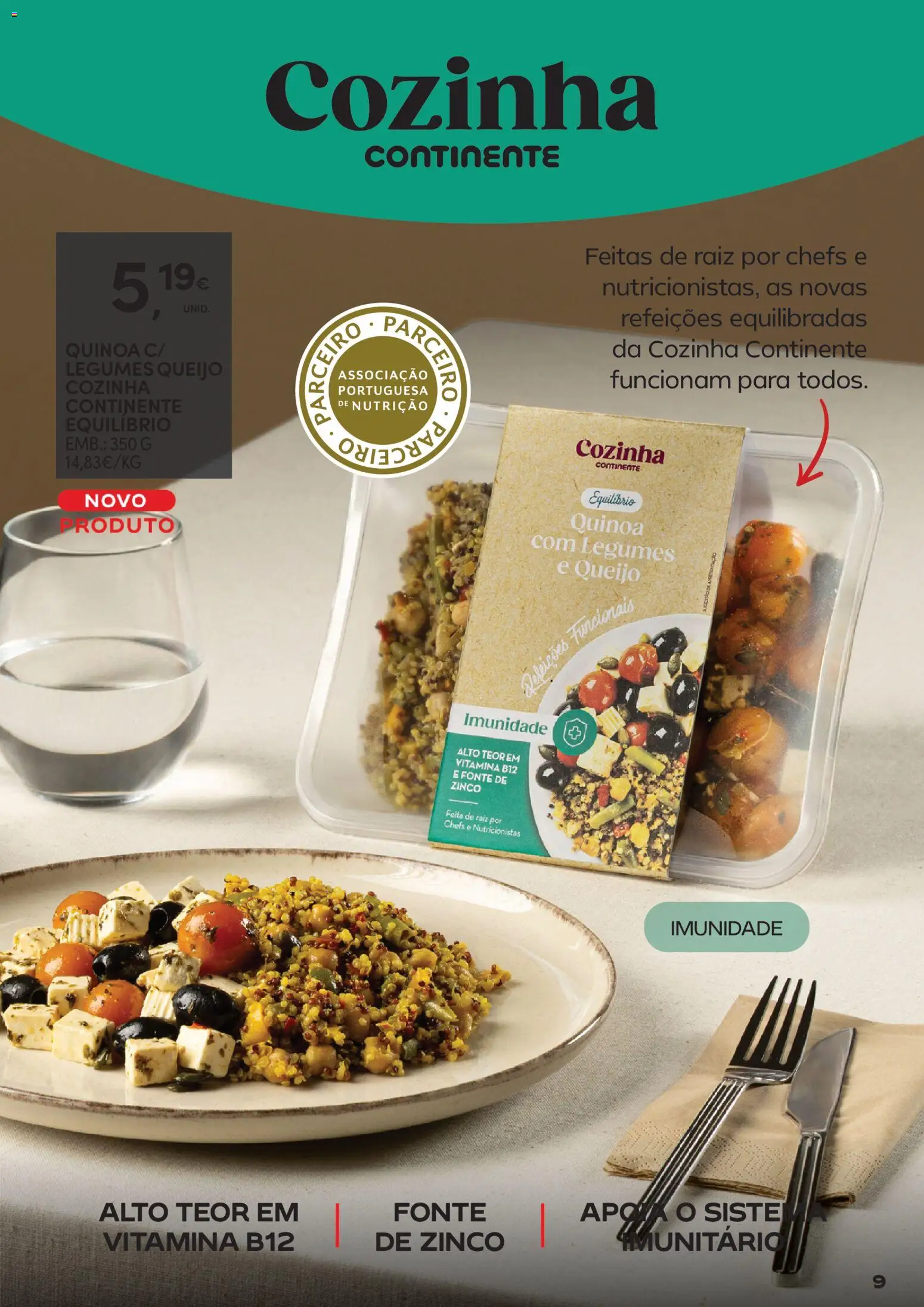 Continente - Cabazes de Natal │ válido de 11.11.2025 | Página: 9 | Produtos: Quinoa, Queijo