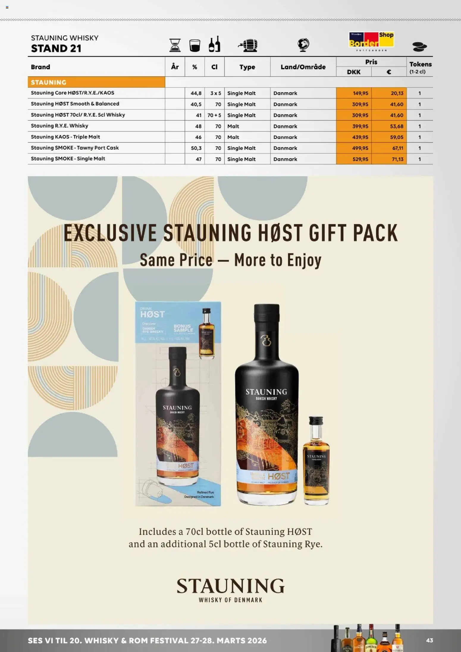 Bordershop tilbudsavis – gyldig fra 30.10.2025 | Side: 43 | Produkter: Whisky, Rom