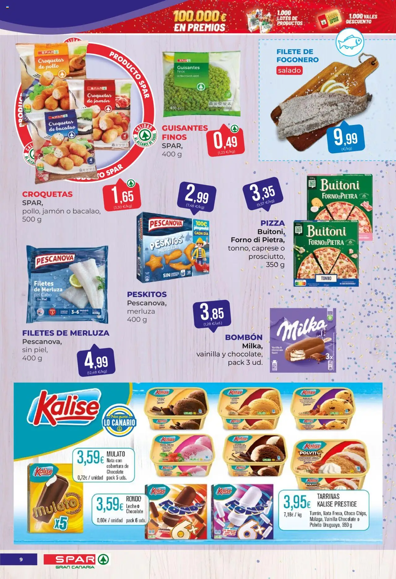 Spar folleto │ válido desde el 03.10.2025 | Página: 9 | Productos: Chocolate, Jamón, Croquetas, Filete