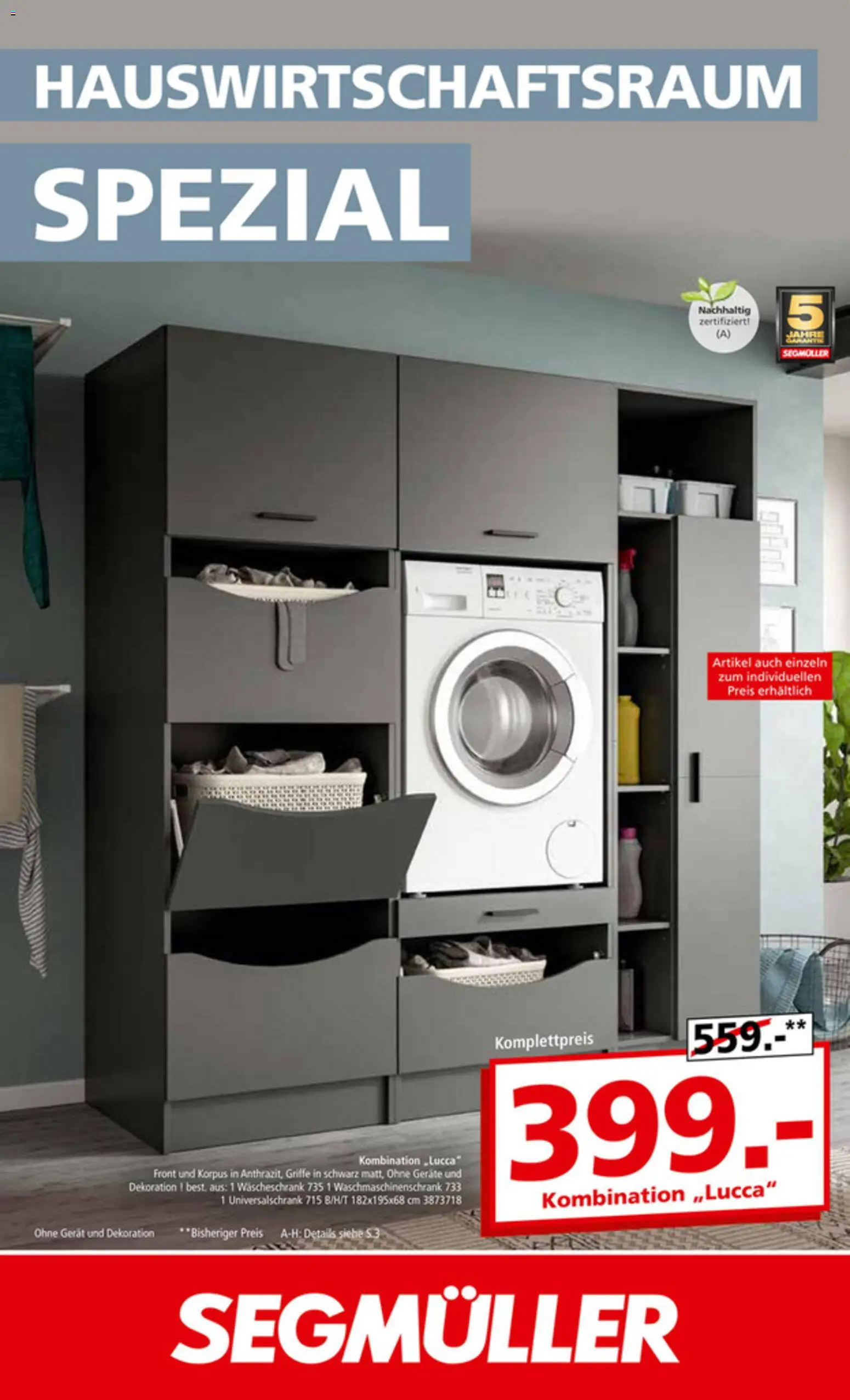 Segmüller Hauswirtschaftsraum Spezial – gültig ab 29.12.2025 | Seite: 1
