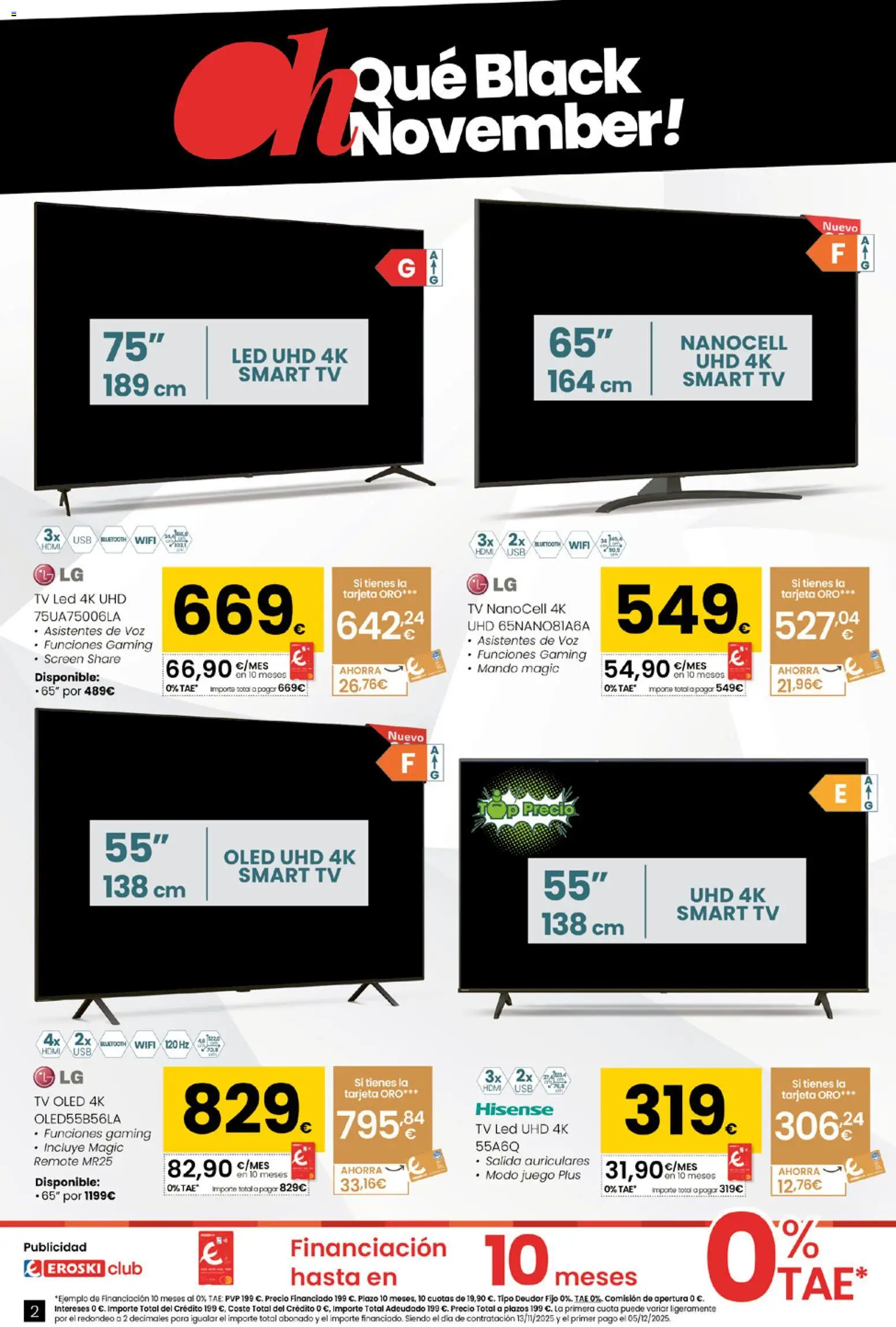 Eroski - Black Friday │ válido desde el 13.11.2025 | Página: 2 | Productos: Auriculares