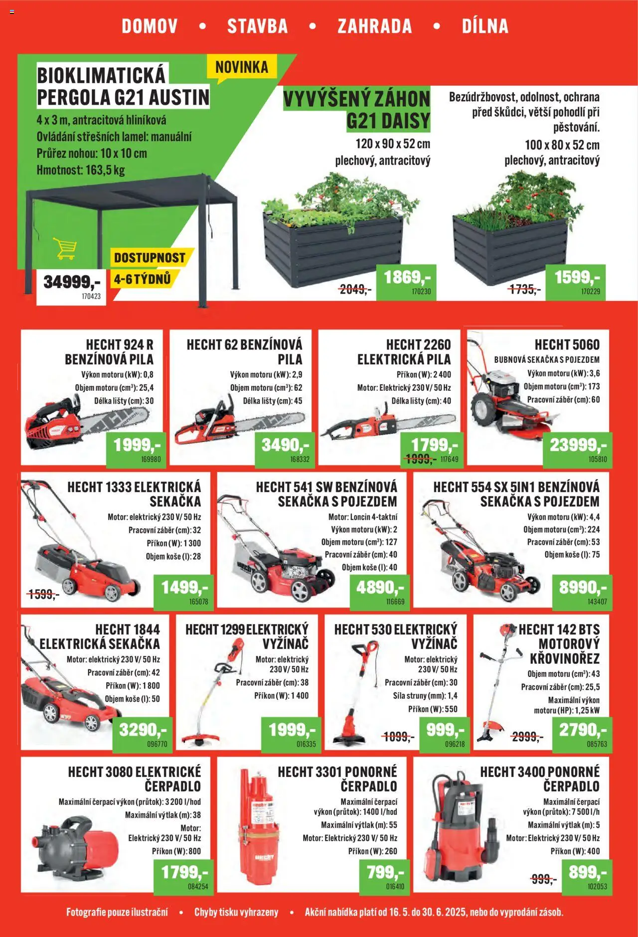 Haus Spezi leták od 16.05.2025 | Strana: 4 | Produkty: Elektrická pila, Sekačka, Vyvýšený záhon, Čerpadlo