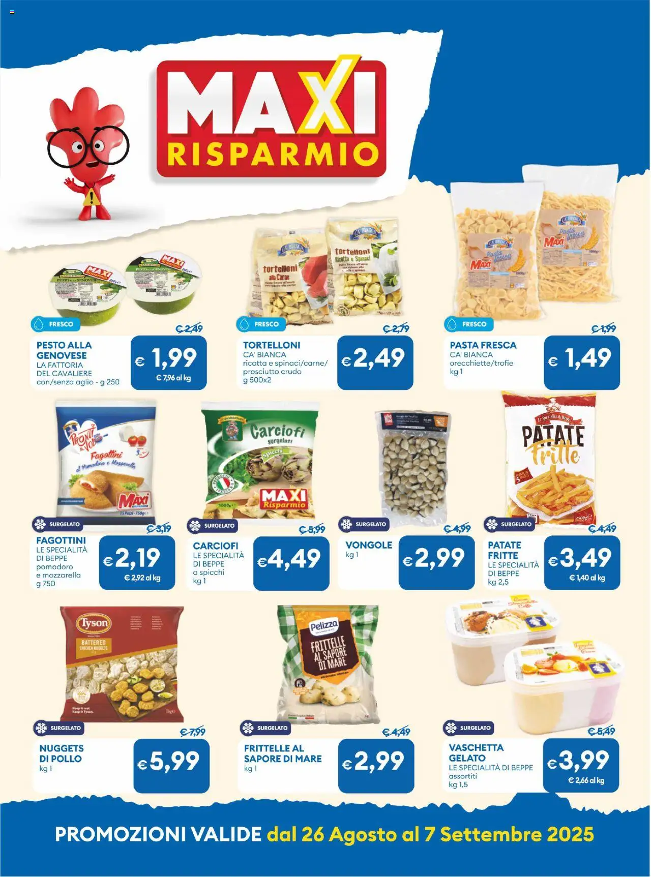 Volantino MD Discount del 26.08.2025 | Pagina: 3 | Prodotti: Gelato, Pomodoro, Prosciutto, Aglio