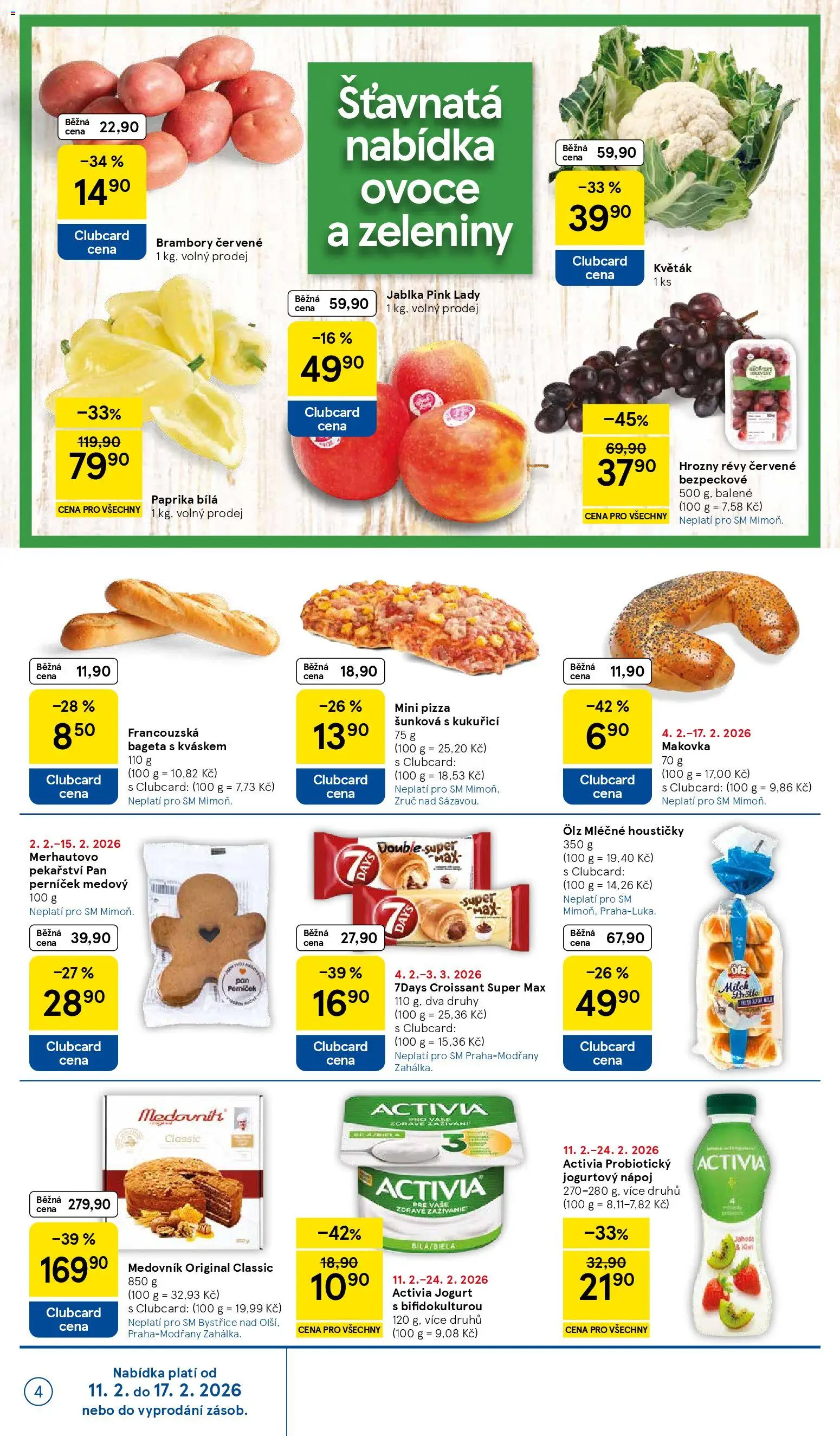 Tesco leták - Supermarket od 11.02.2026 | Strana: 4