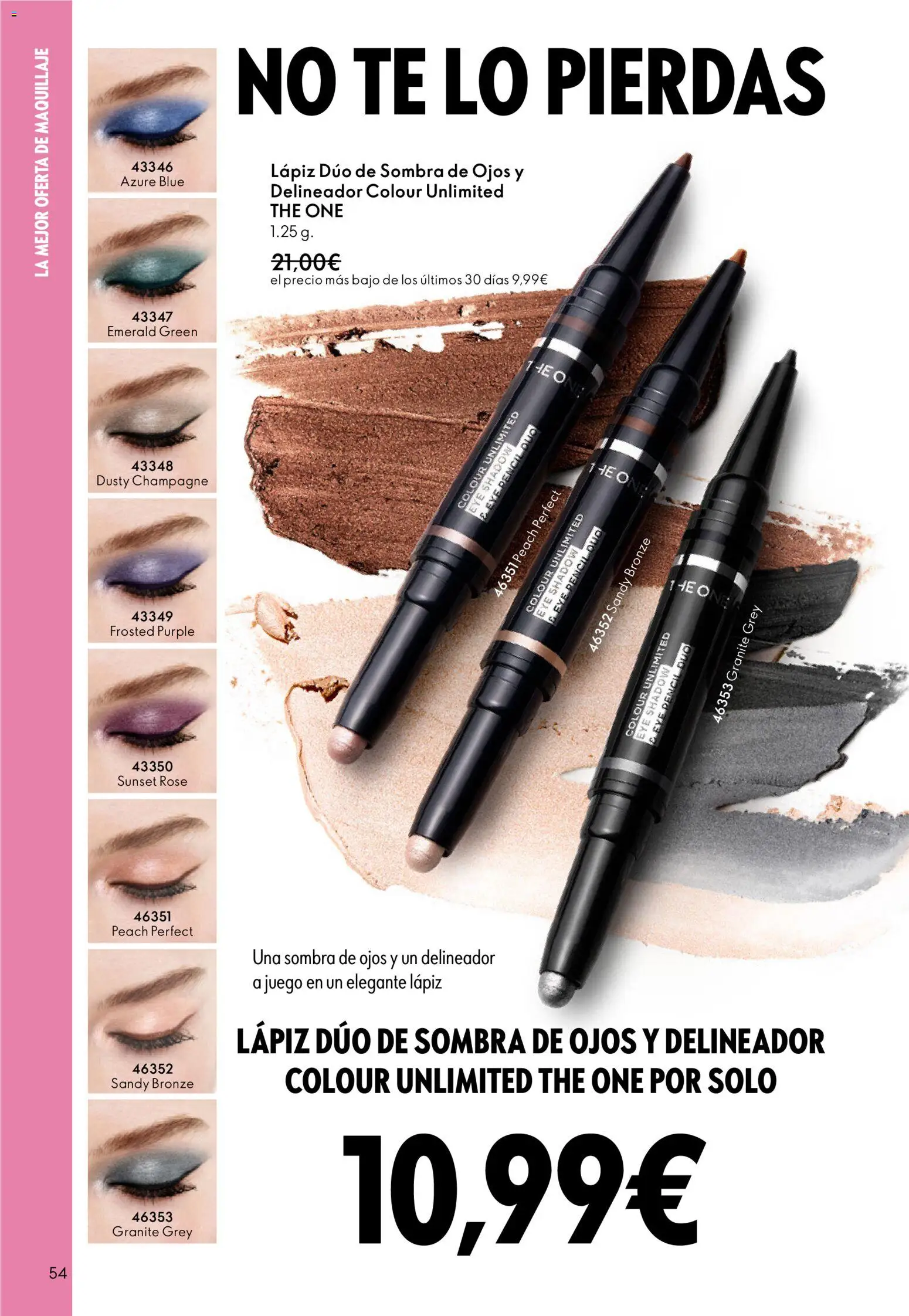Oriflame - Catálogo Campaña 1 │ válido desde el 31.12.2025 | Página: 54 | Productos: Maquillaje, Sombra, Delineador, Sombra de ojos