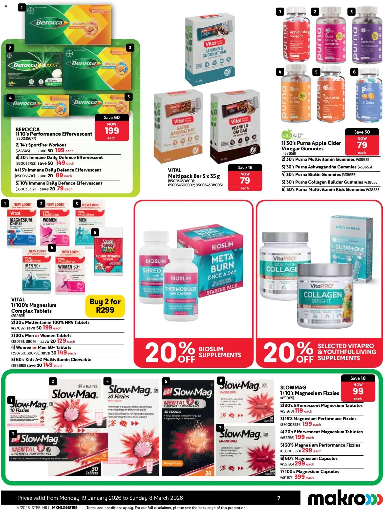 New Makro catalogue – valid from 19.01.2026 | Page: 7 | Products: Cider, Vinegar, Supplements, Caramel