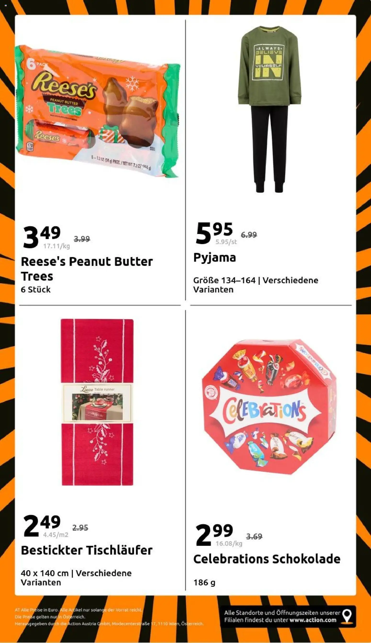 Action Flugblatt gültig ab 26.11.2025 | Seite: 29 | Produkte: Pyjama, Butter, Schokolade