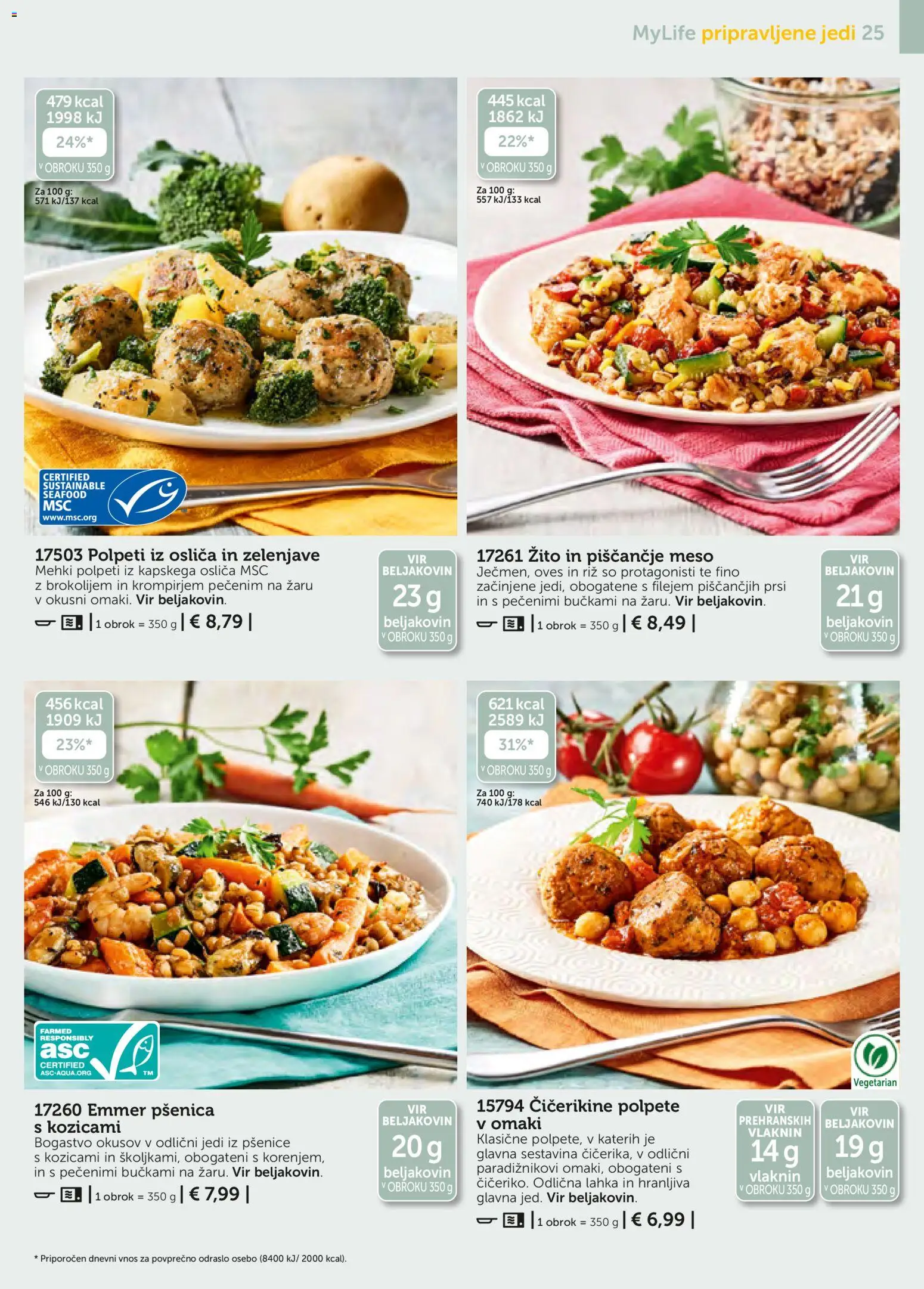 Novi Bofrost katalog ponudbe – veljaven od 01.11.2025 | Stran: 25 | Izdelki: Piscancje meso, Riz