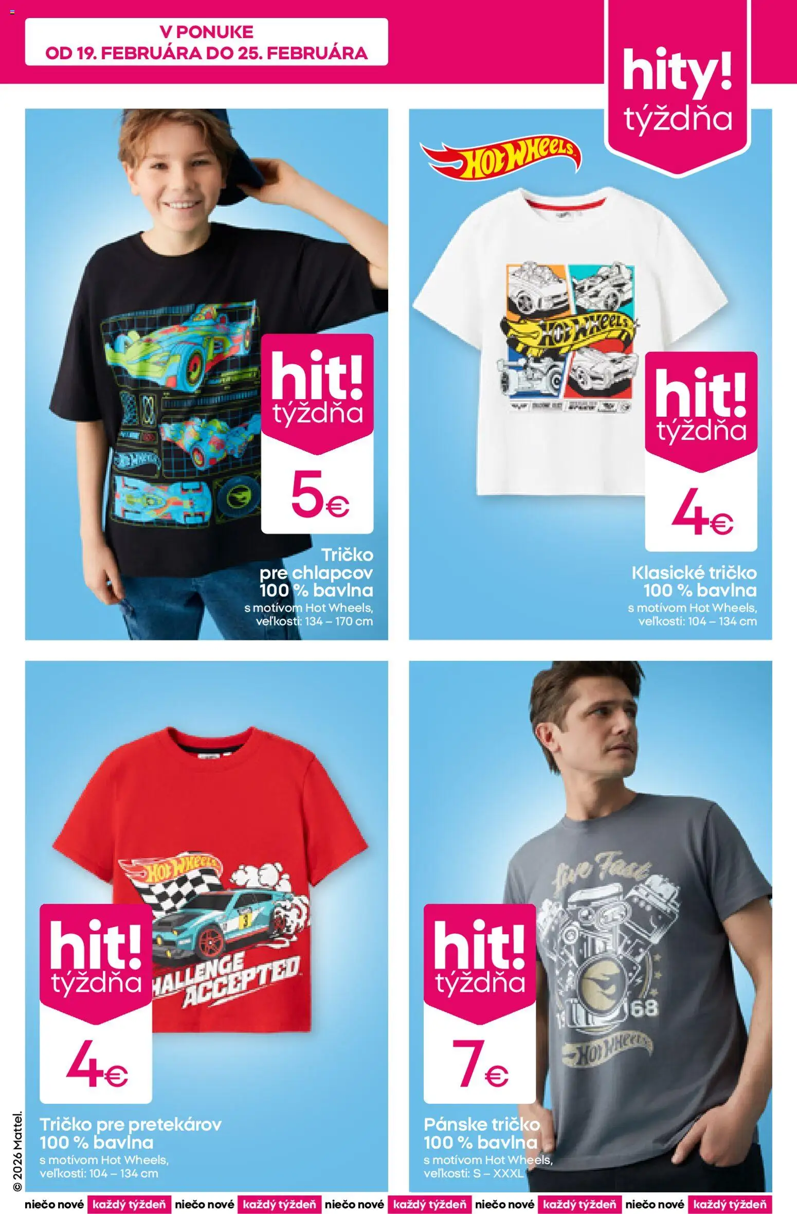 Nové Pepco akcie – leták je platný od 19.02.2026 | Strana: 3 | Produkty: Tričko