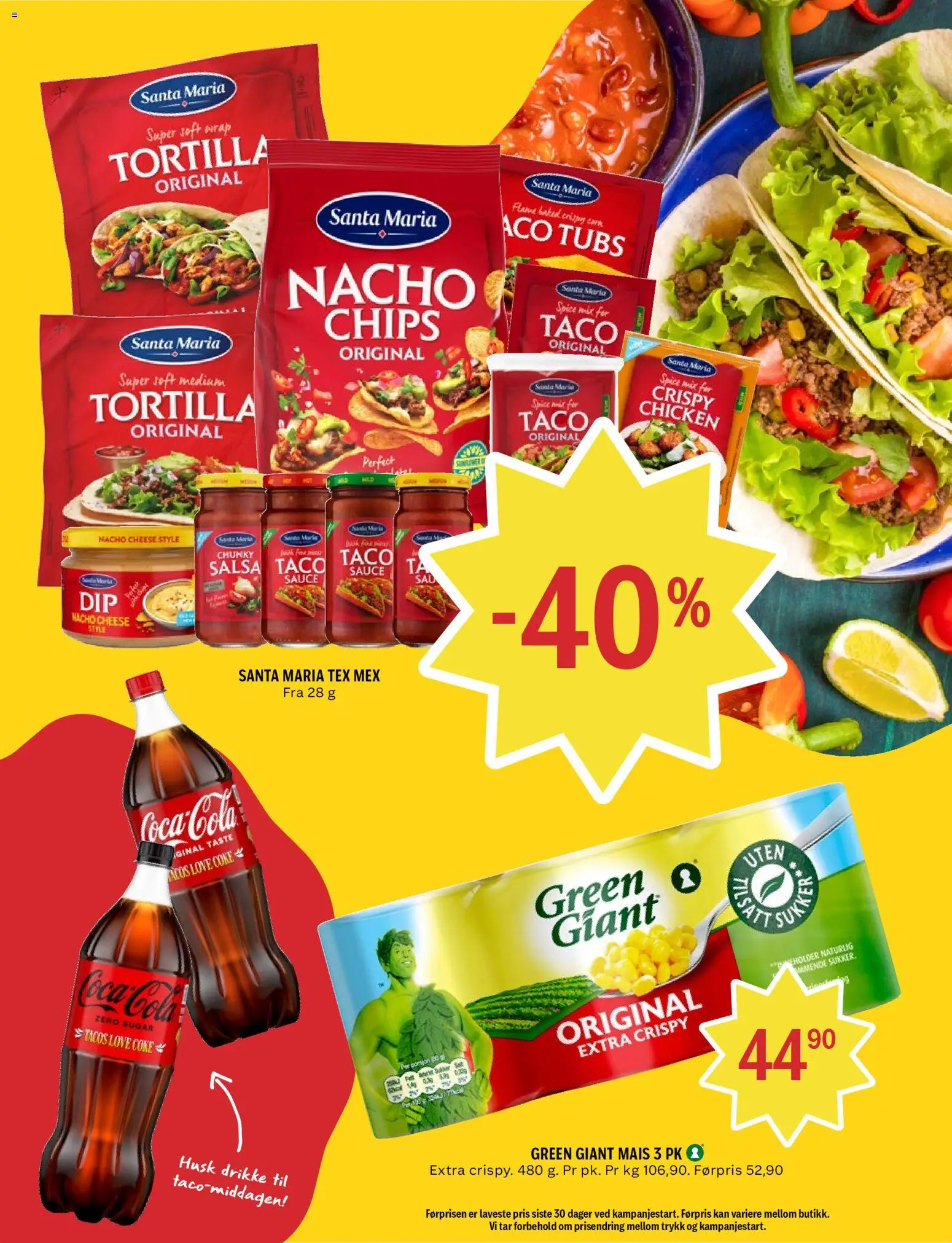 {H1} | Side: 6 | Produkter: Sukker, Taco