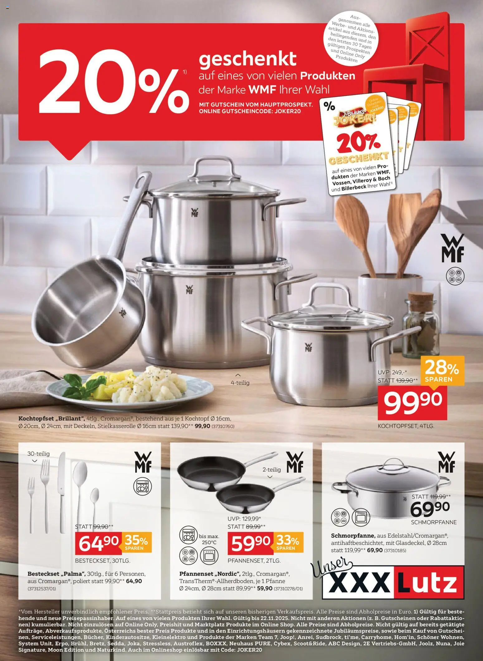 XXXLutz Jubiläumsgutscheine gültig ab 11.11.2025 | Seite: 1