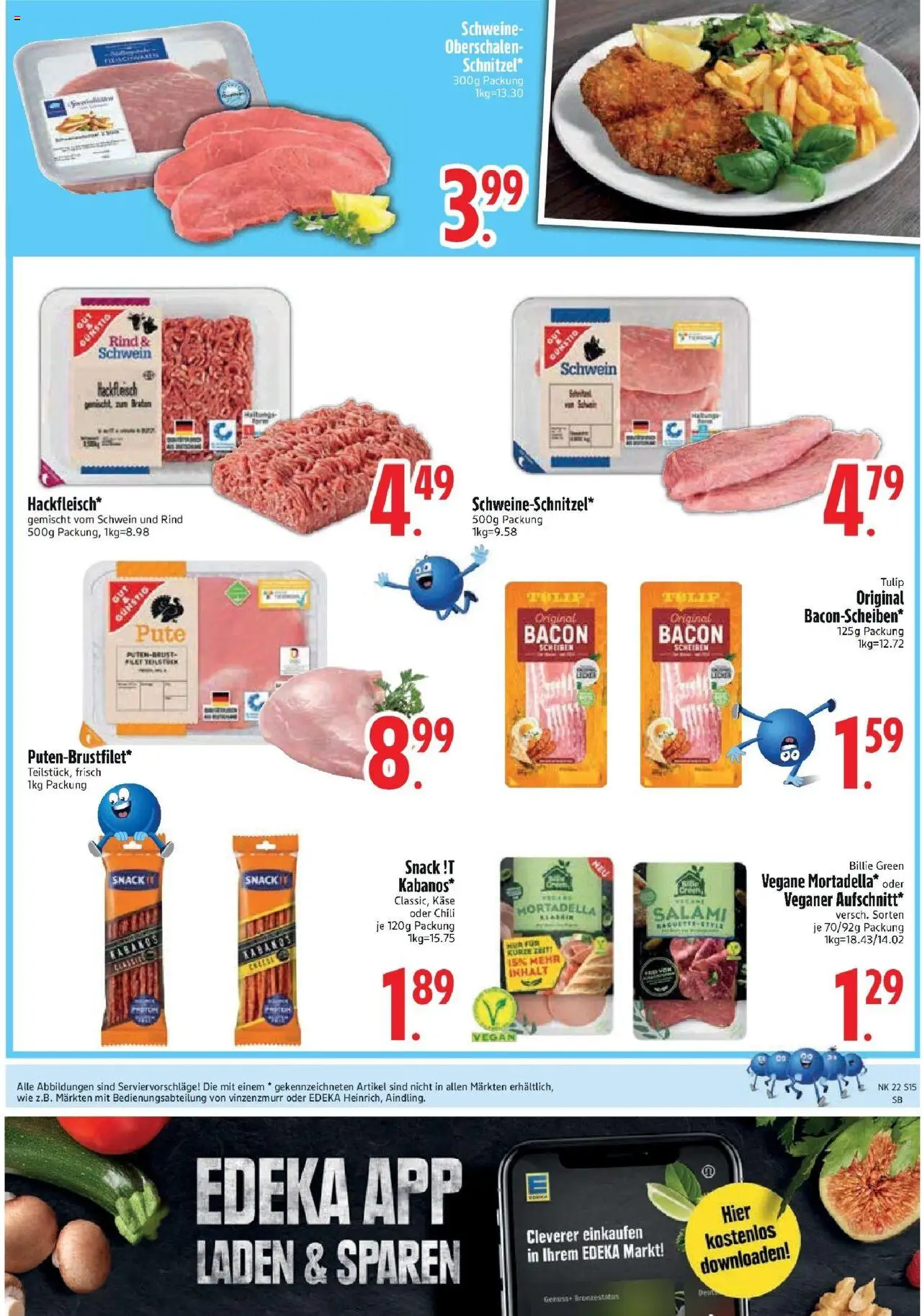 Edeka prospekt Bodenwöhr	 - gültig ab dem 25.05.2025 | Seite: 17 | Produkte: Pute, Käse, Salami, Hackfleisch