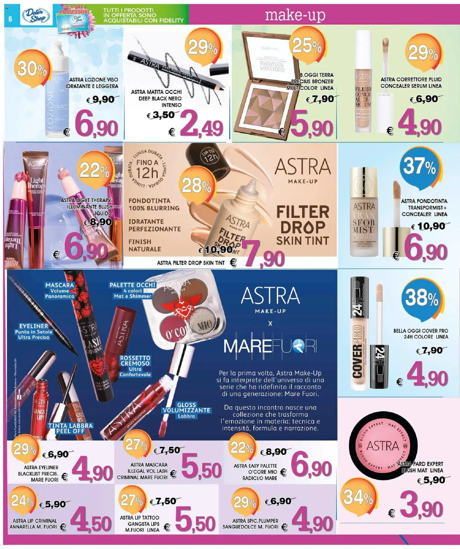 Volantino Deter Shop del 01.03.2026 | Pagina: 6 | Prodotti: Rossetto, Fondotinta, Terra, Blush