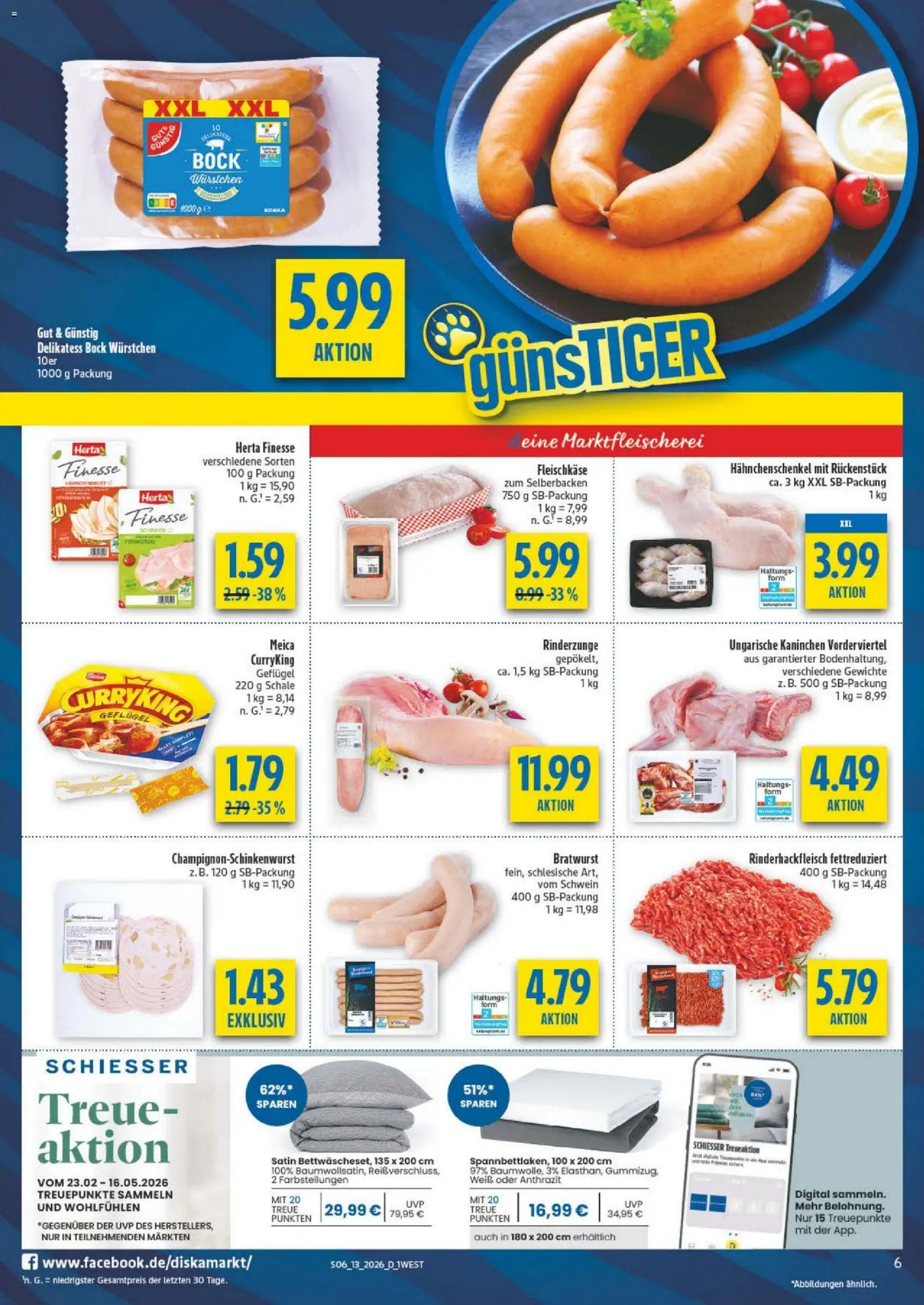 Diska - Diska Angebote Bayern KW13 – gültig ab 23.03.2026 | Seite: 6 | Produkte: Kaninchen, Bratwurst, Meica, Mars