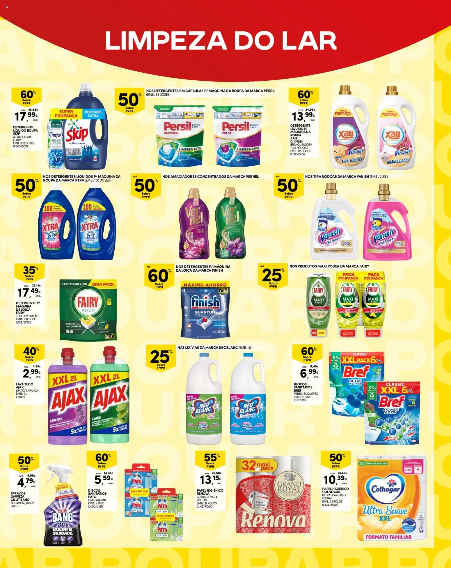 Continente Madeira │ válido de 07.04.2026 | Página: 19 | Produtos: Papel higiénico, Perfume, Cillit bang bolor, Chás