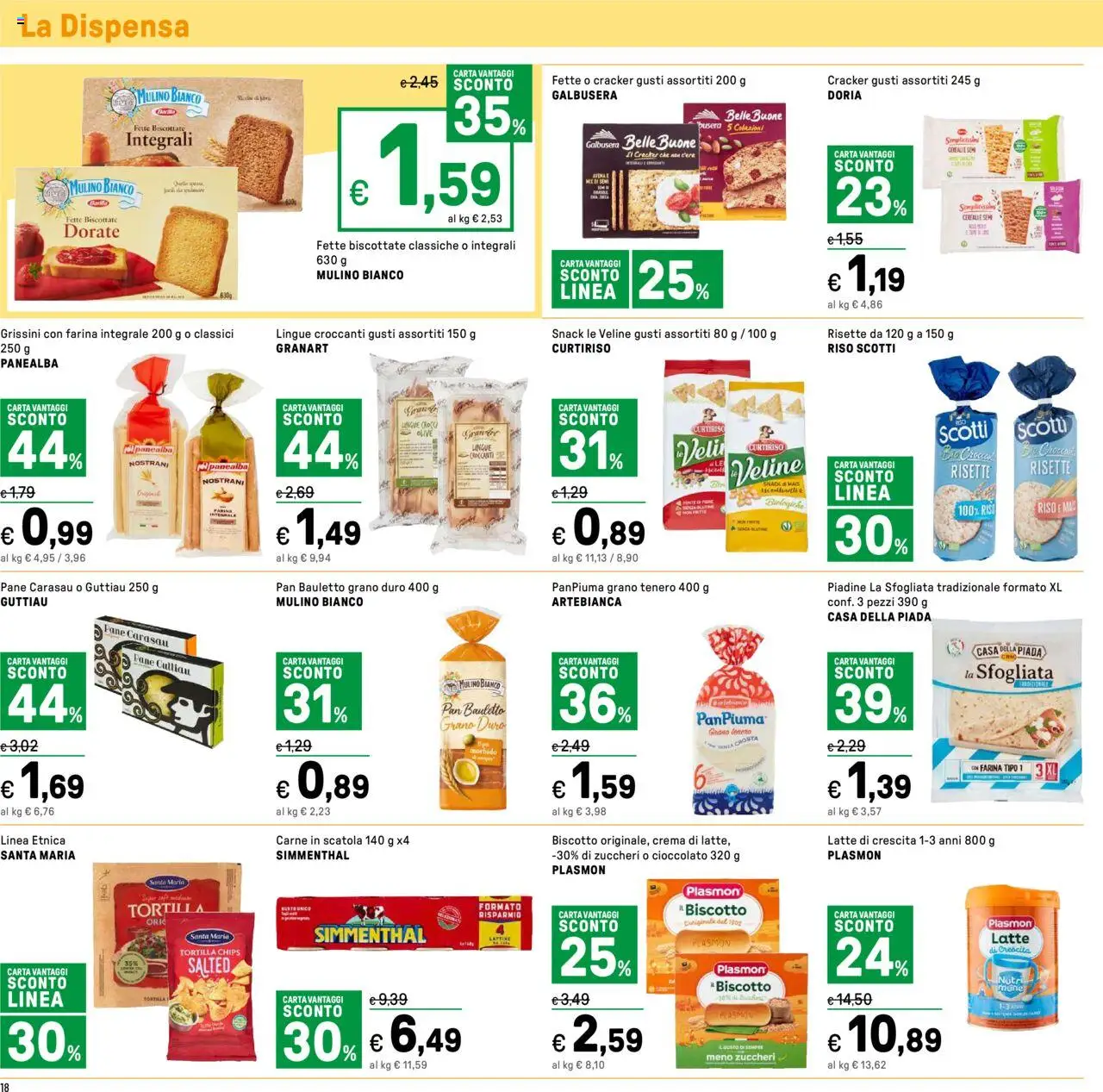 Volantino Iper del 13.06.2025 | Pagina: 18 | Prodotti: Latte, Crackers, Mais, Scatola