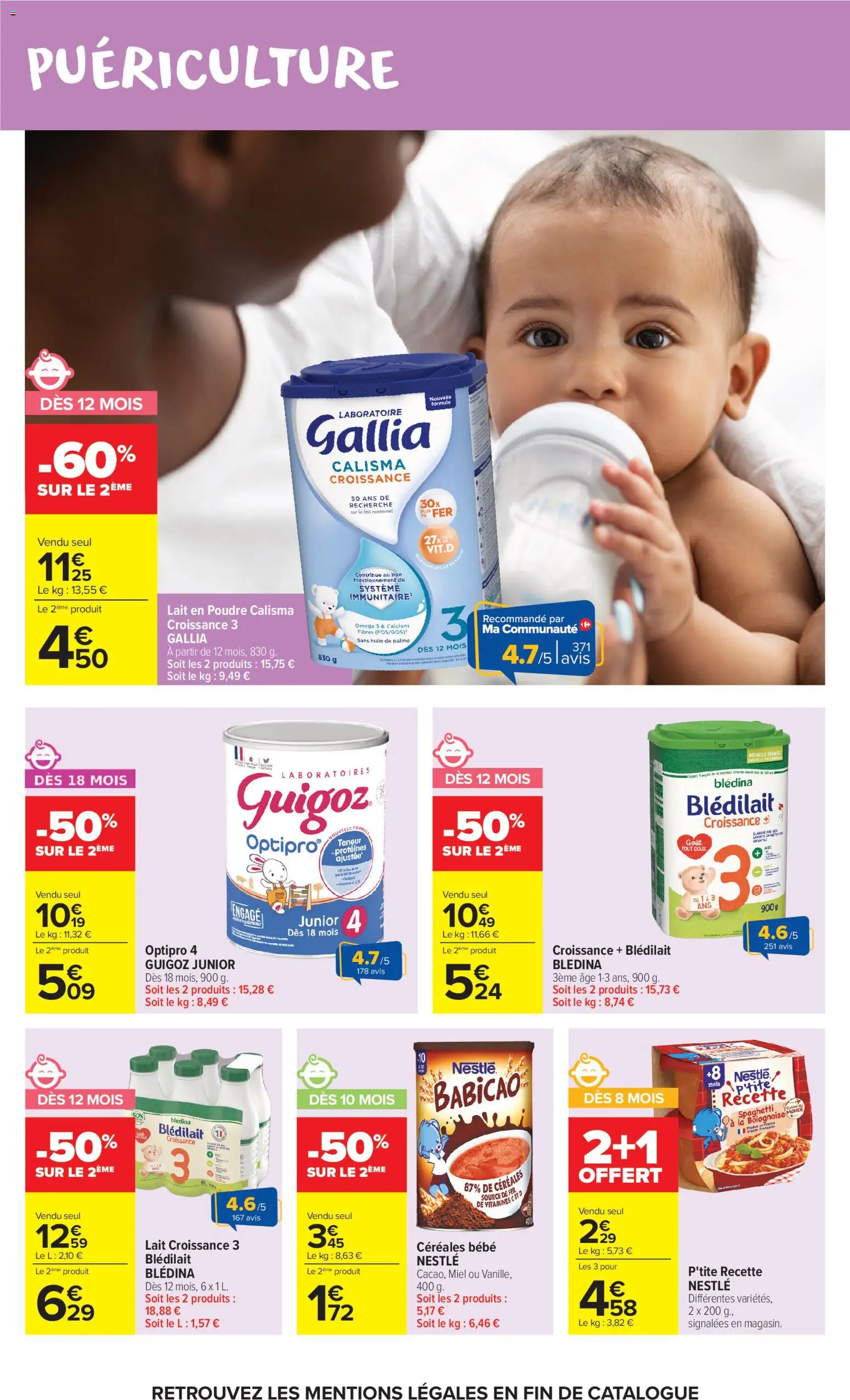 {H1} | Page: 34 | Produits: Poudre, Miel, Guigoz, Lait