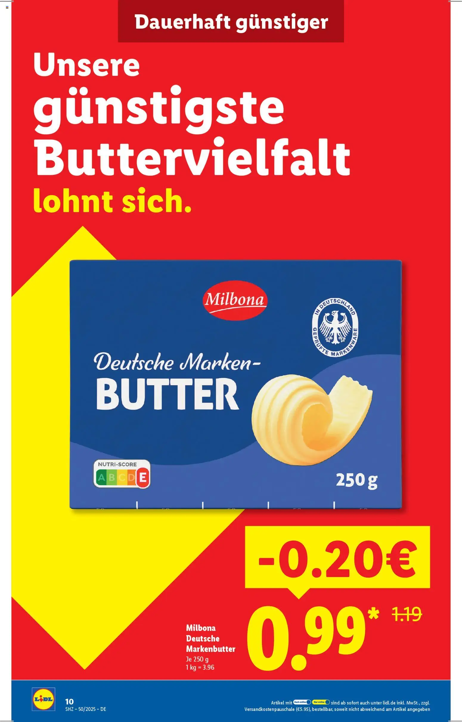 Lidl - Prospekt – gültig ab 08.12.2025 | Seite: 10 | Produkte: Butter