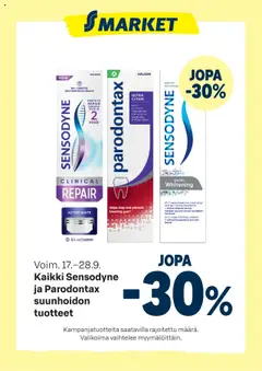 S-market-mainoslehti voimassa 17.09.2025 alkaen