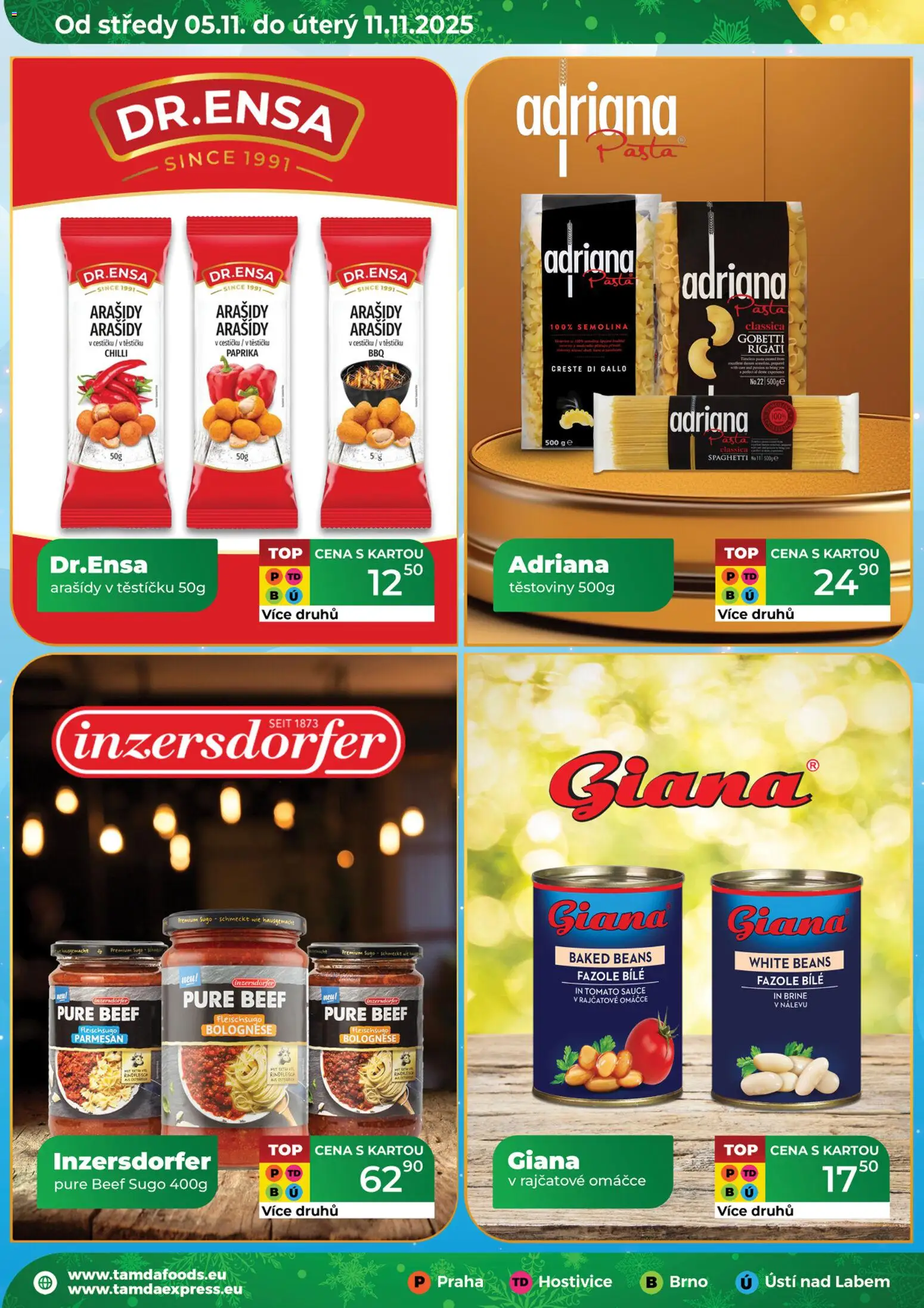 Tamda Foods leták od 05.11.2025 | Strana: 14 | Produkty: Těstoviny, Arašídy, Fazole, Semolina