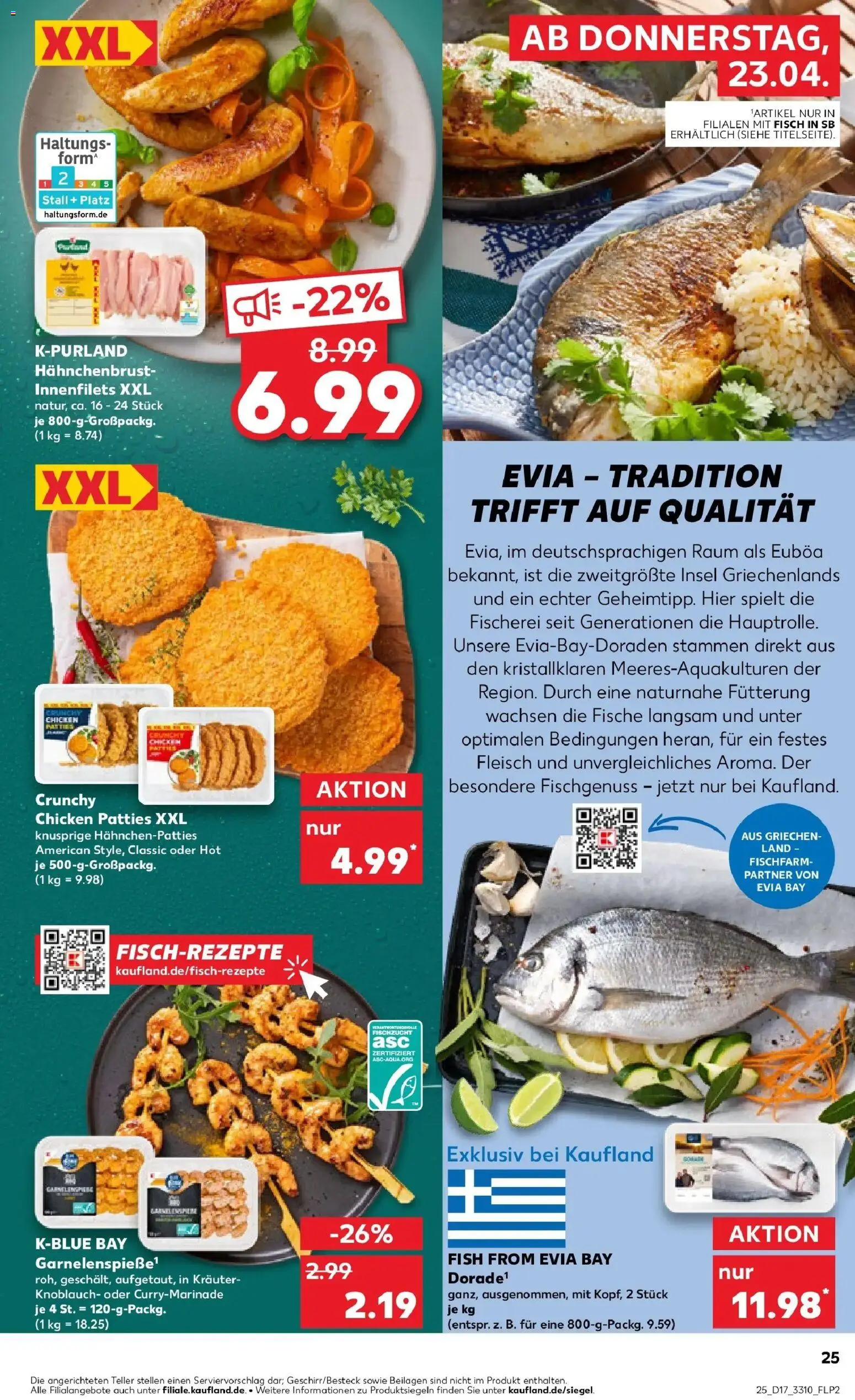 Kaufland Prospekt Halle (Saale)	 – gültig ab 23.04.2026 | Seite: 25 | Produkte: Fisch, Knoblauch, Fleisch, Hahnchenbrust