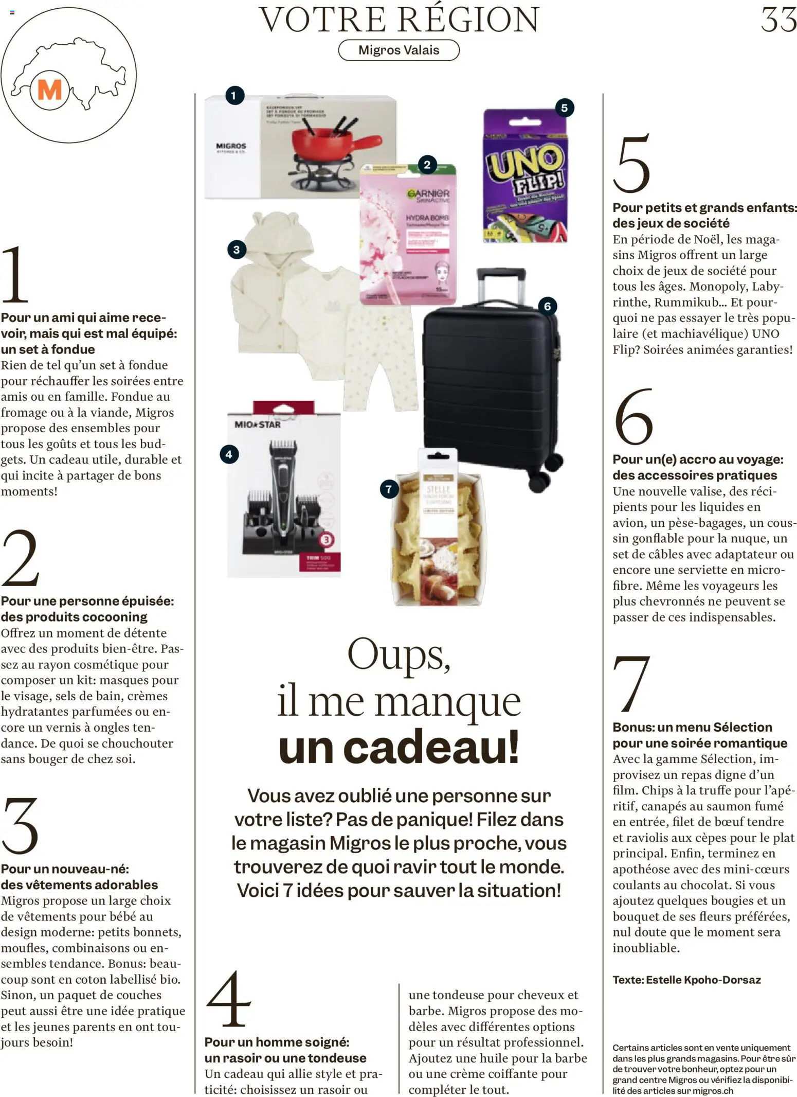 Migros Magazin FR – gültig ab 22.12.2025 | Seite: 33 | Produkte: Pasta, Chips, Fondue, Creme